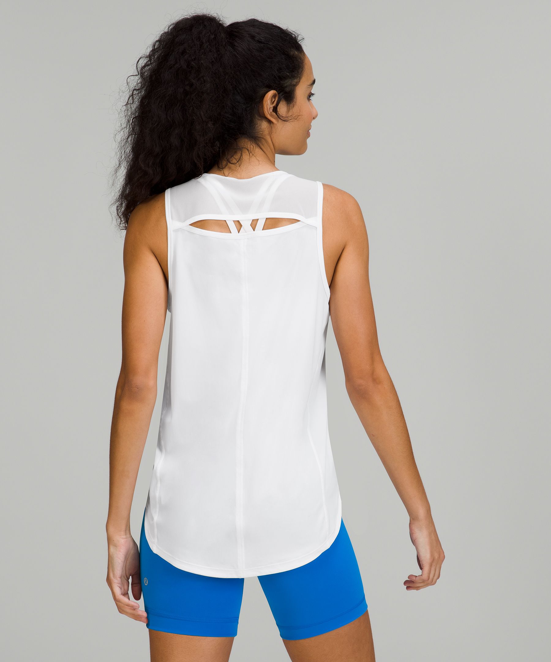 Lululemon Black Mesh Open Back Sculpt Tank NWT- Size 4 – The Saved