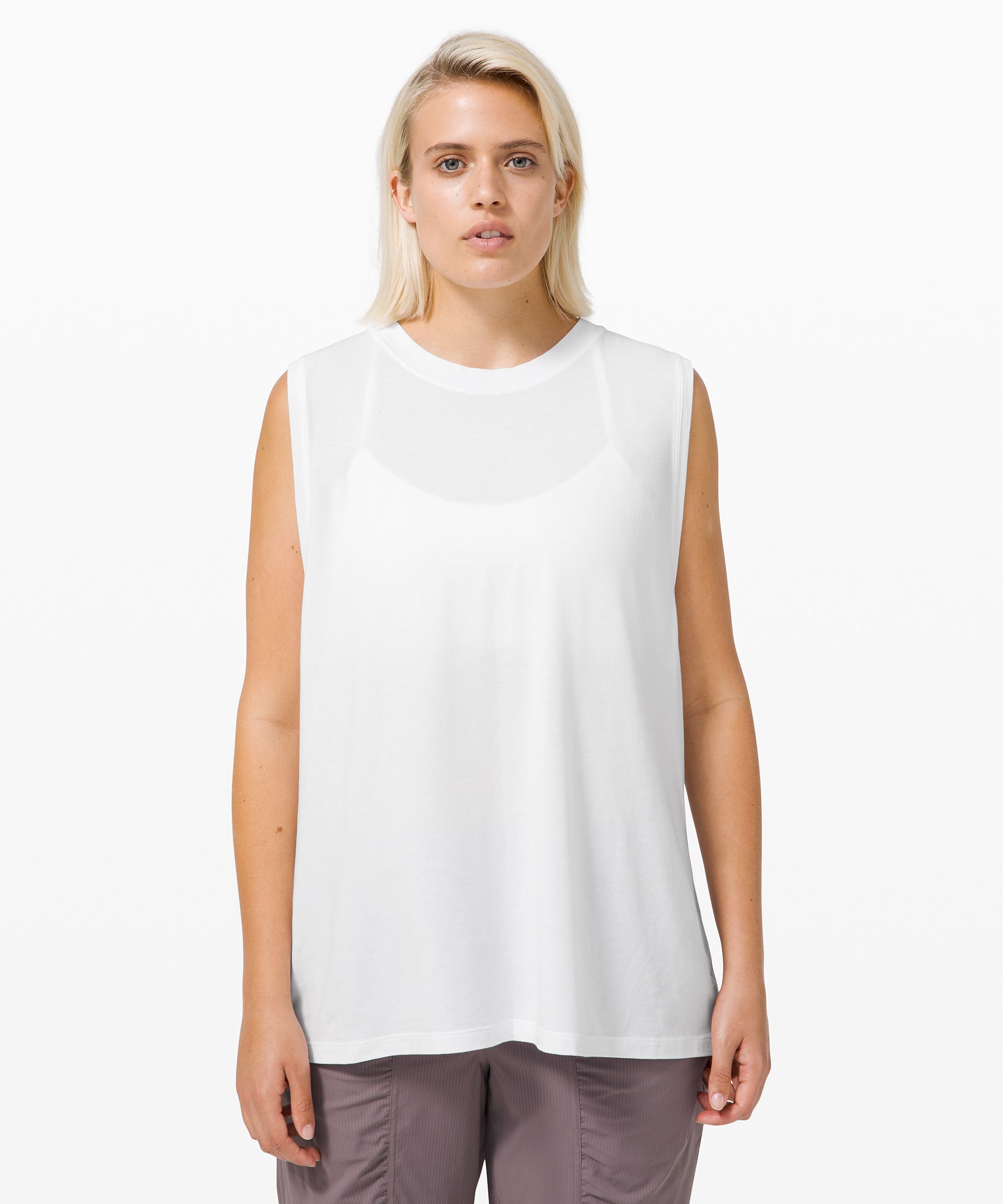 Lululemon All Yours Tank Top In White
