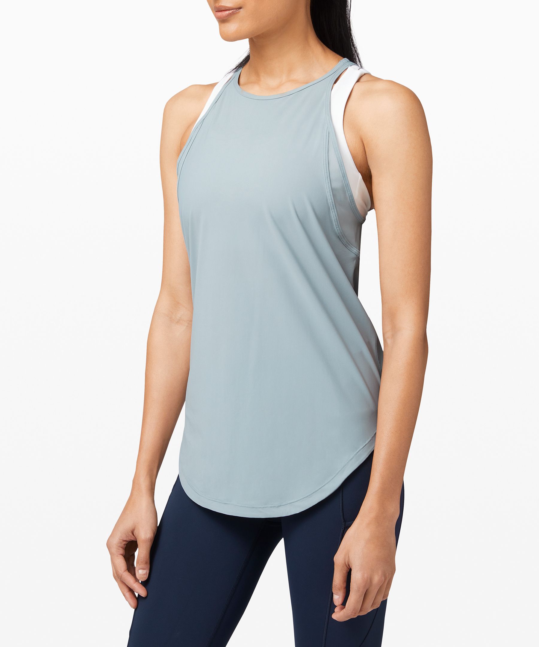 lululemon run off route tank