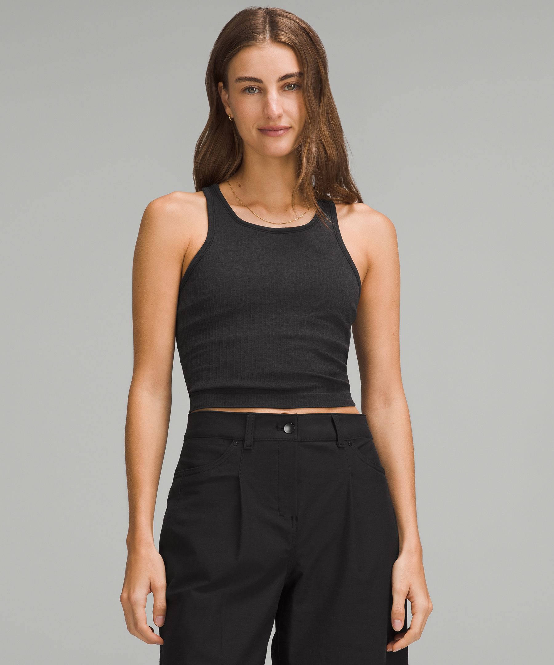 Ebb to Street Cropped Racerback Tank Top