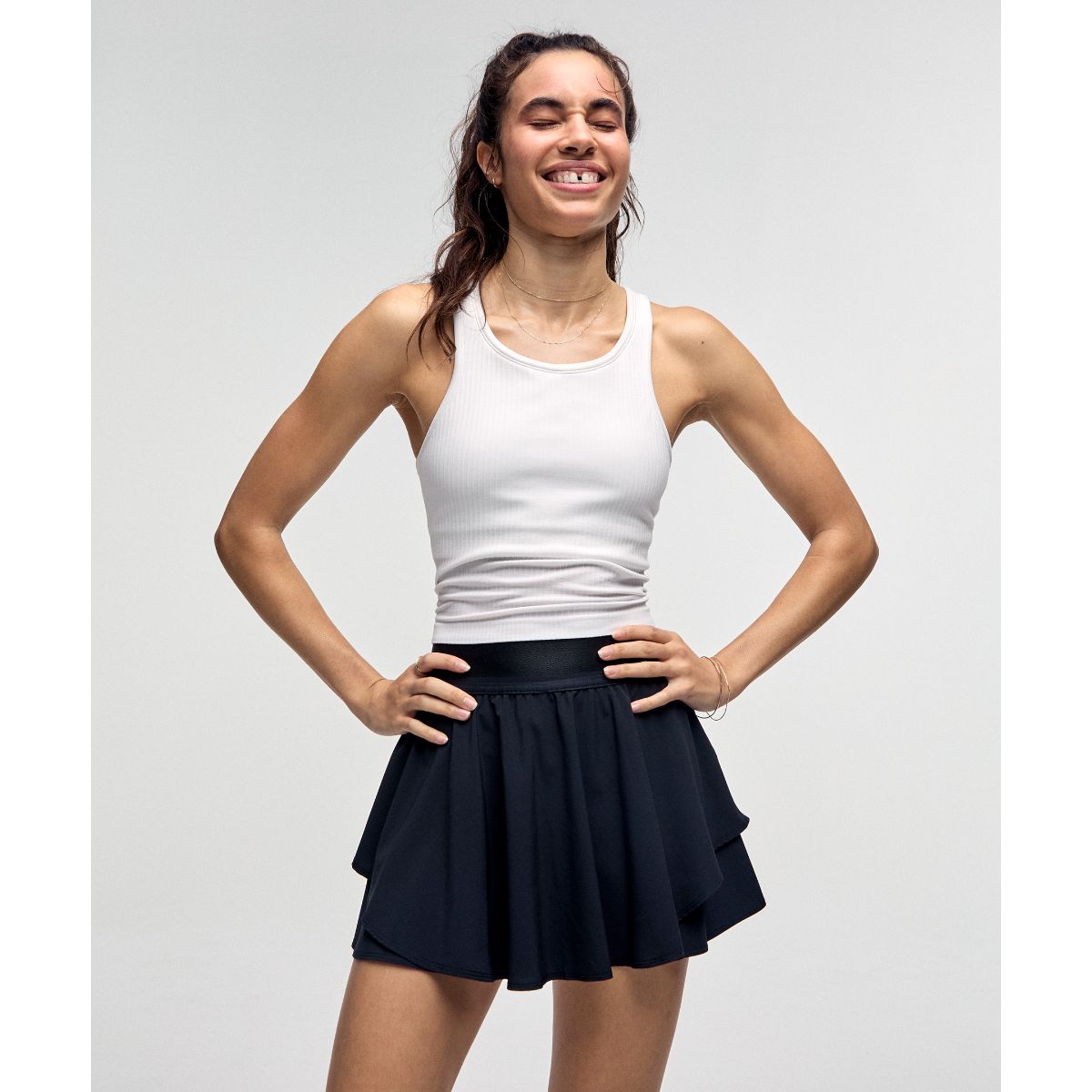 Ebb to Street Cropped Racerback Tank Top Light Support, B/C Cup