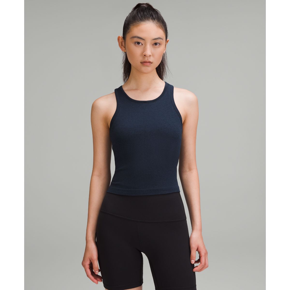 Ebb to Street Cropped Racerback Tank Top Light Support, B/C Cup