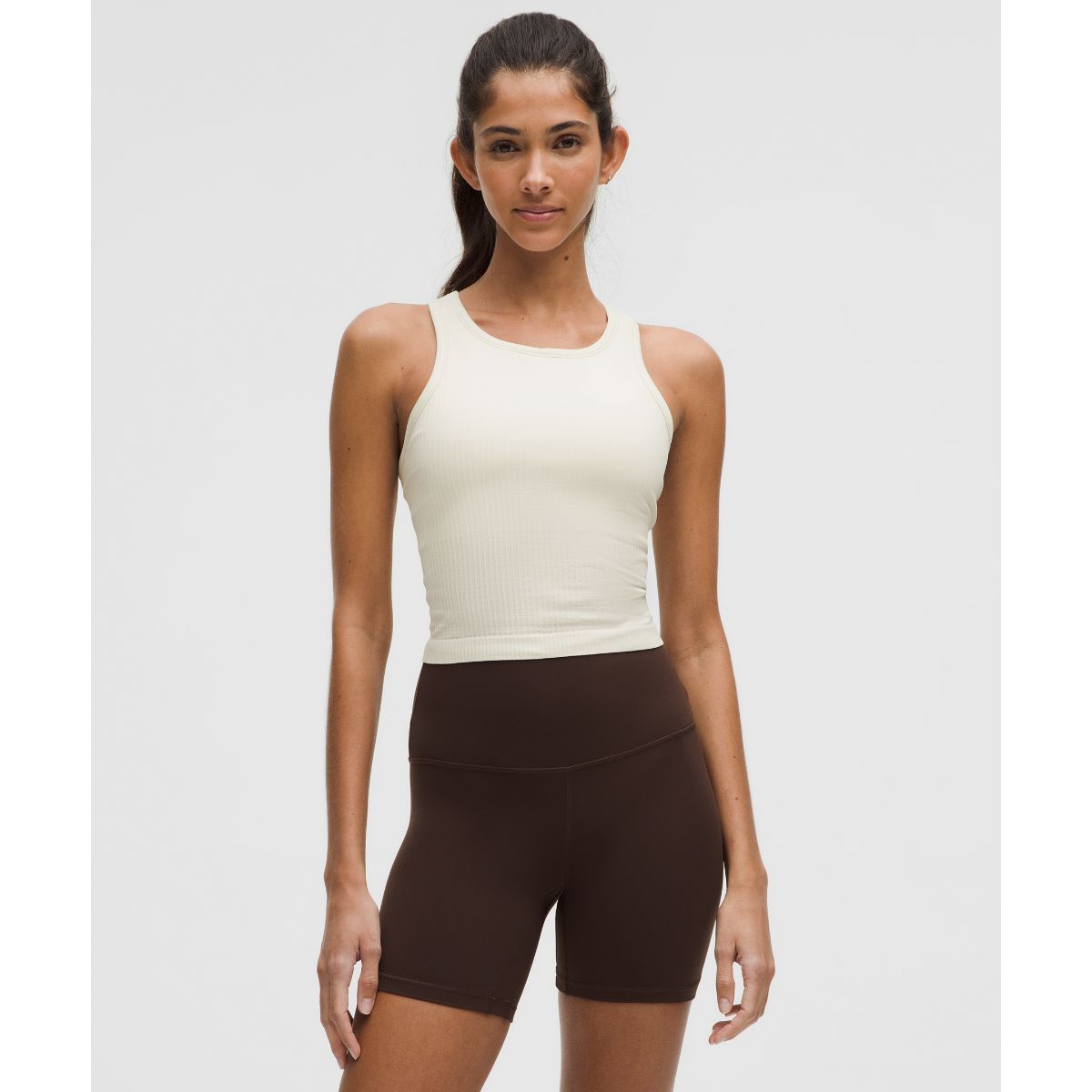 Ebb to Street Cropped Racerback Tank Top Light Support, B/C Cup