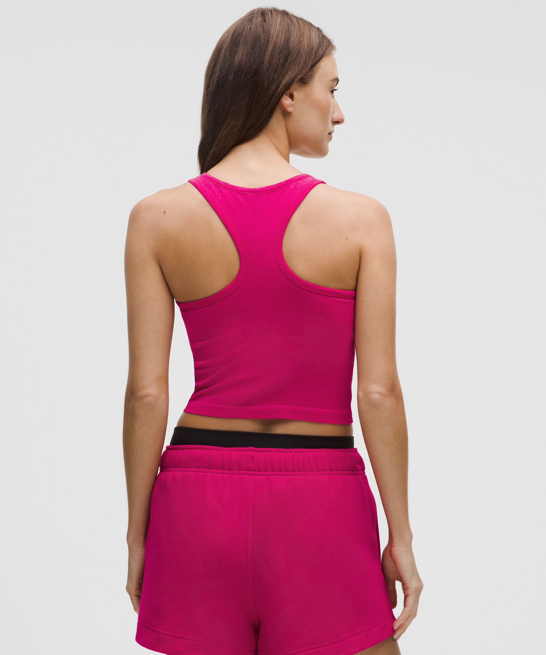 Lululemon Ebb To Street Cropped Racerback Tank Top In Pink