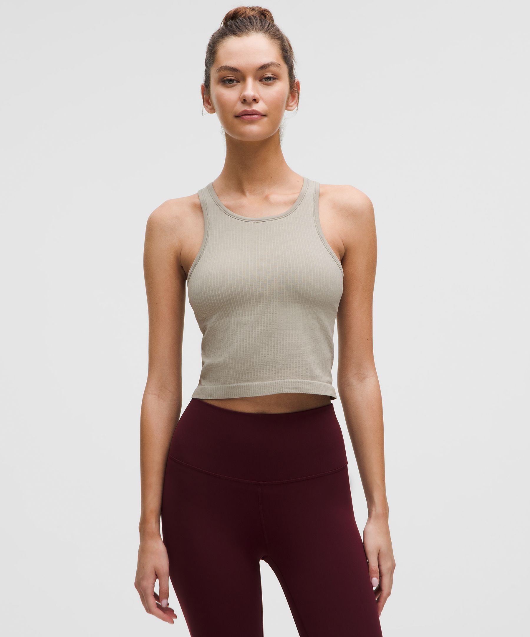 Lululemon Ebb To Street Cropped Racerback Tank Top