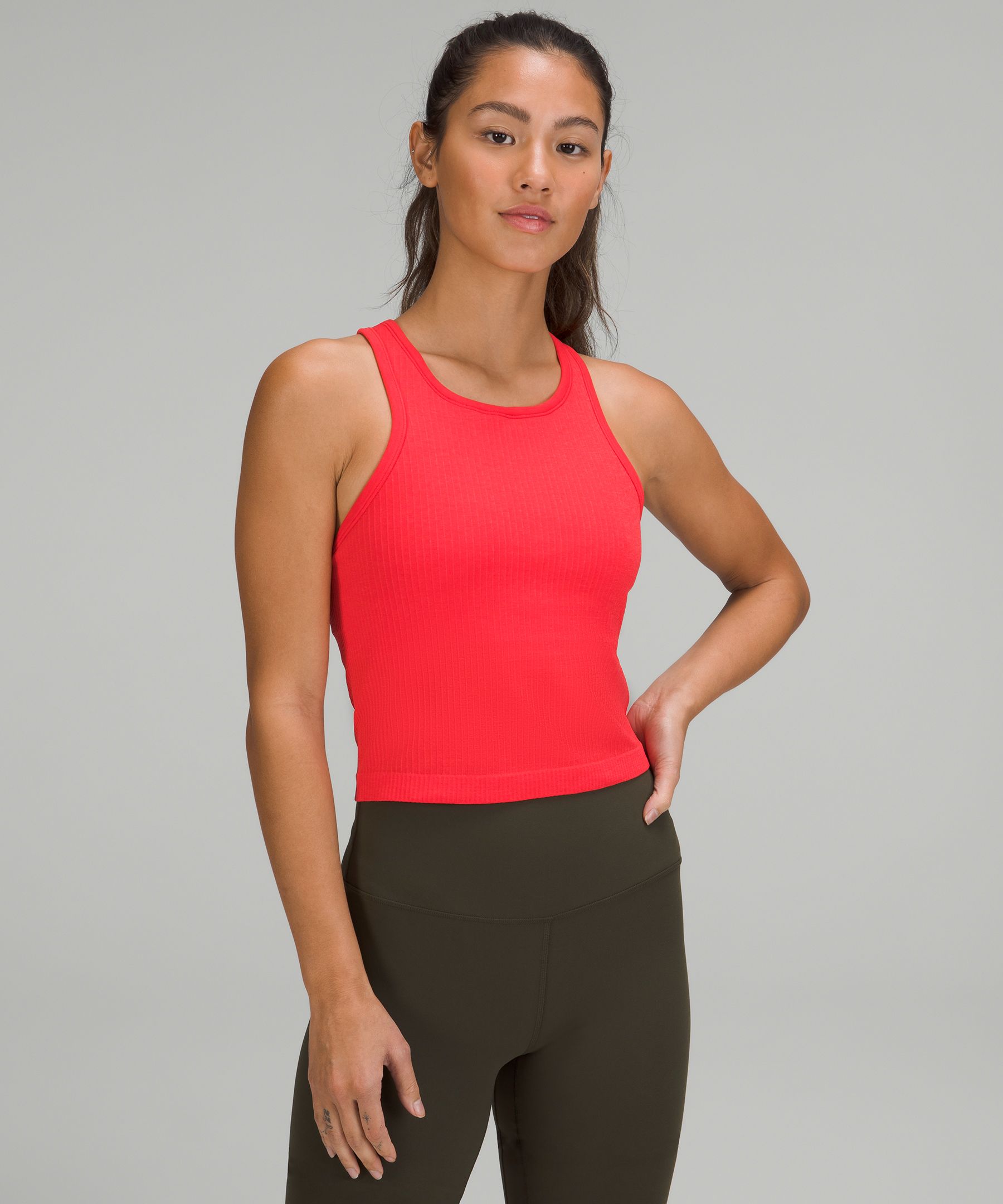 Lululemon Ebb To Street Cropped Racerback Tank Top