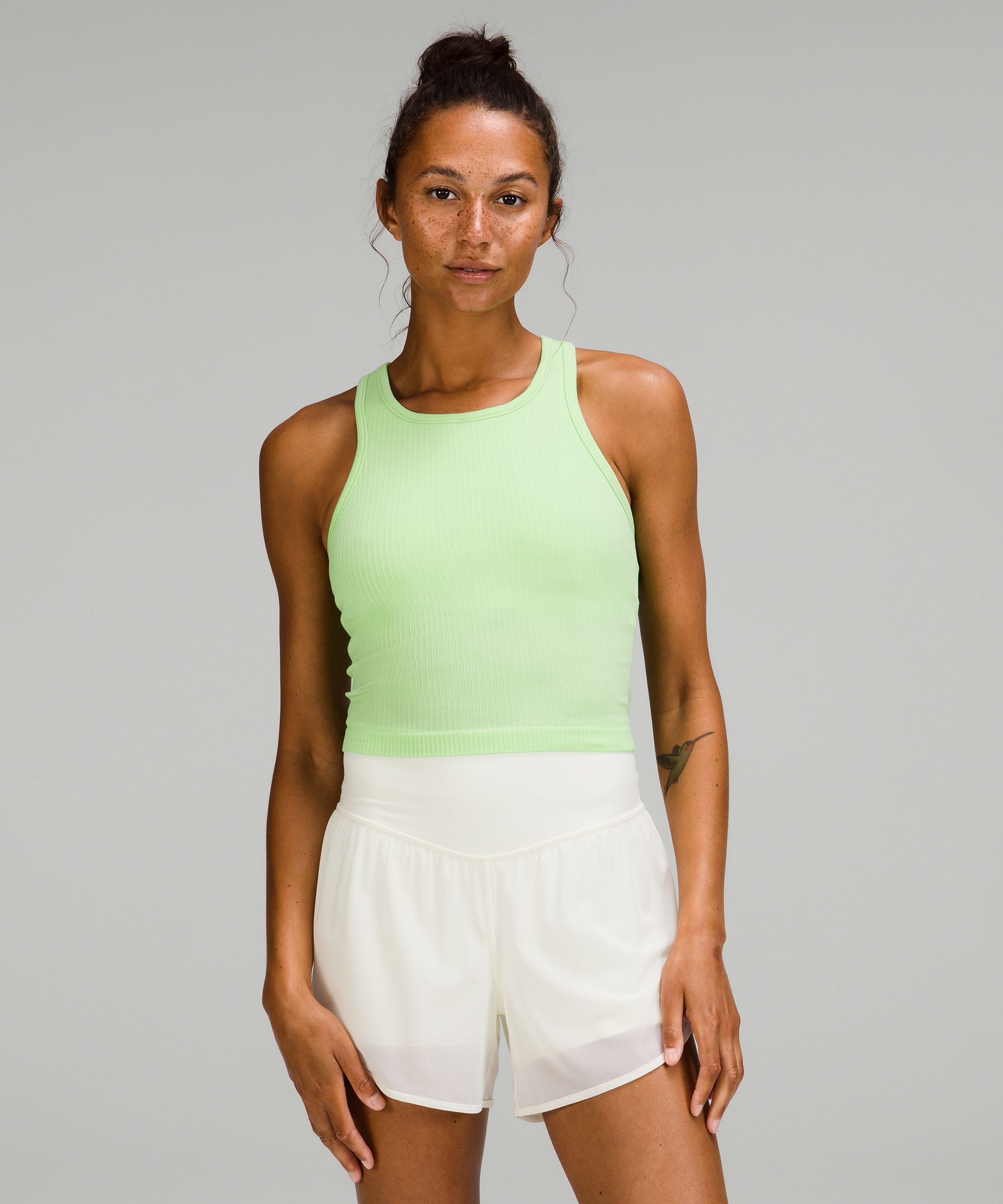 Ebb to Street Cropped Racerback Tank Top