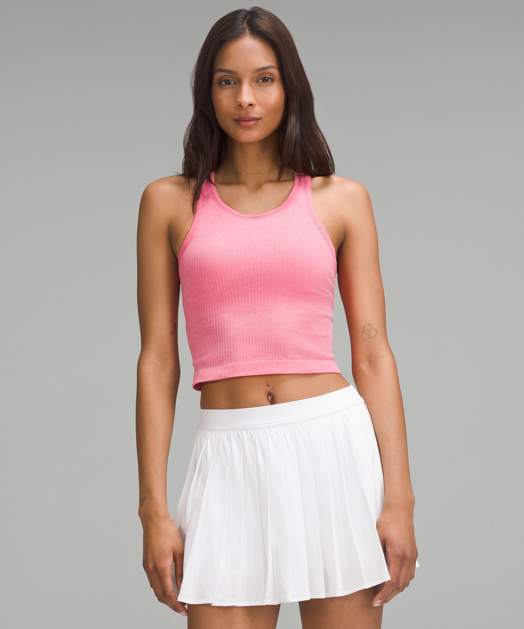 Ebb to Street Cropped Racerback Tank Top | Women's Sleeveless & Tank ...