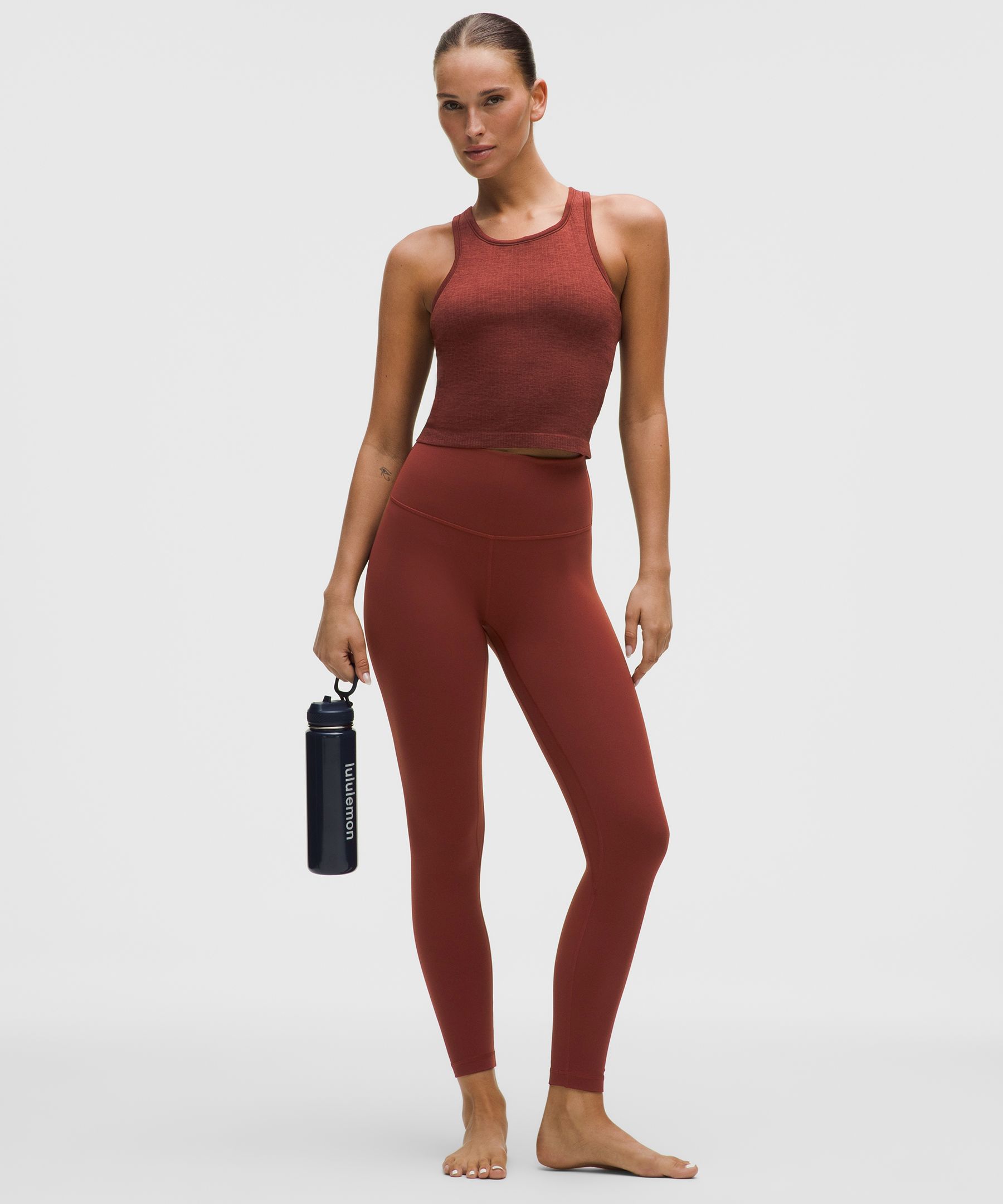 Lululemon Ebb To Street Cropped Racerback Tank Top