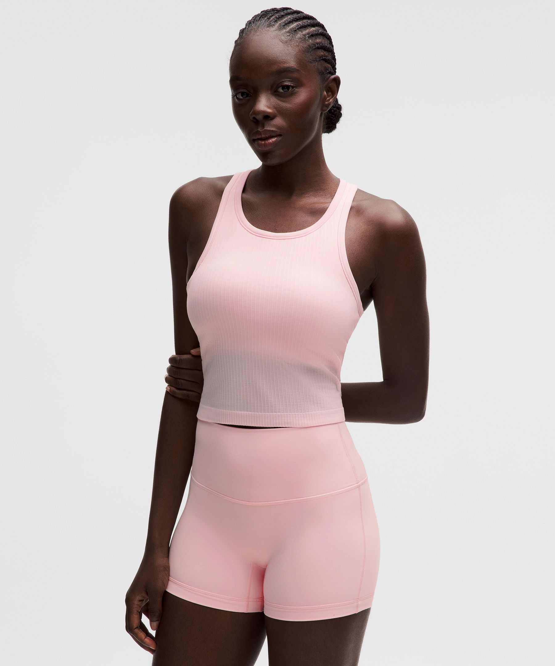 Ebb to Street クロップ レーサーバックタンクトップ *ライトサポート