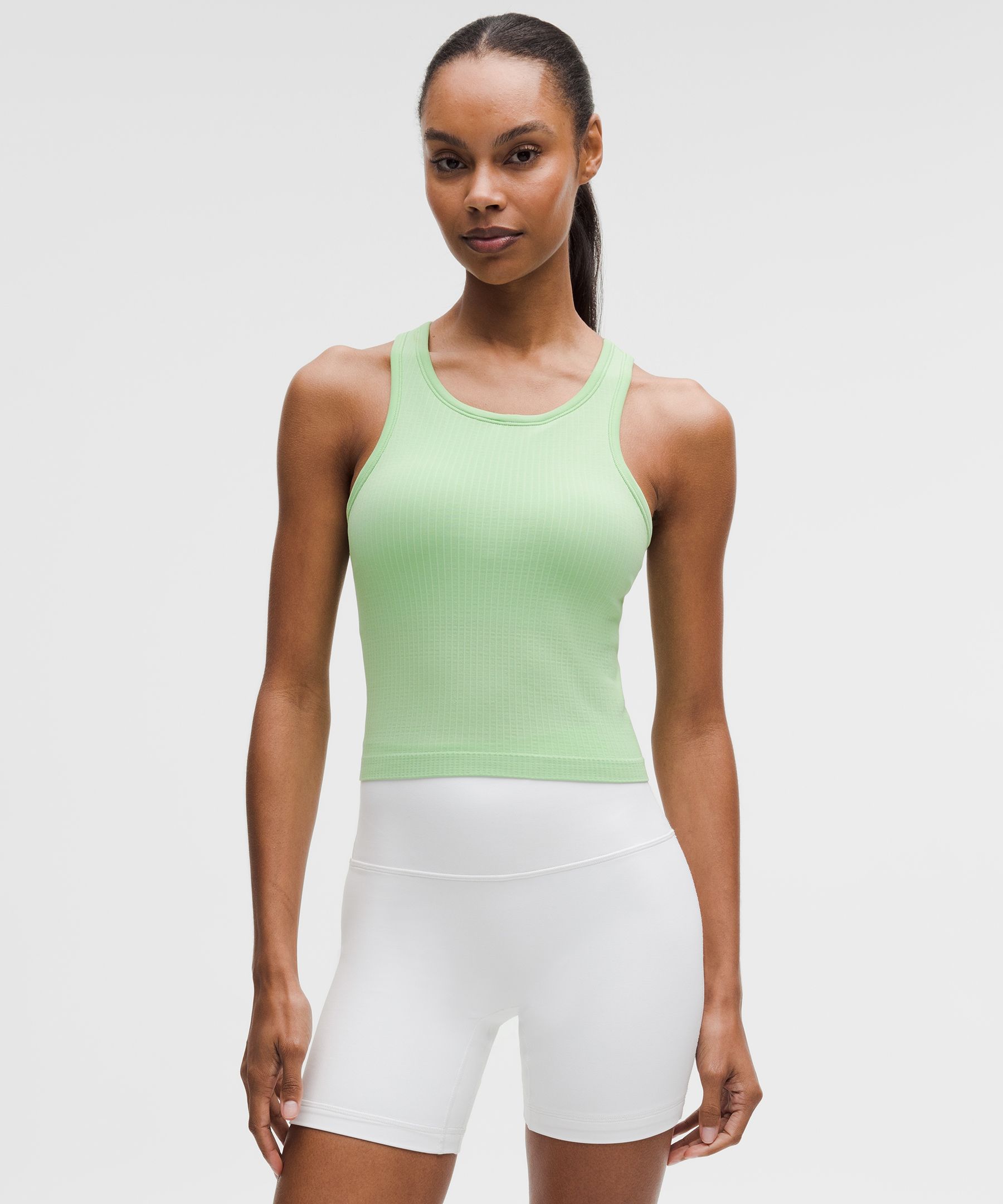 Ebb to Street クロップ レーサーバックタンクトップ *ライトサポート