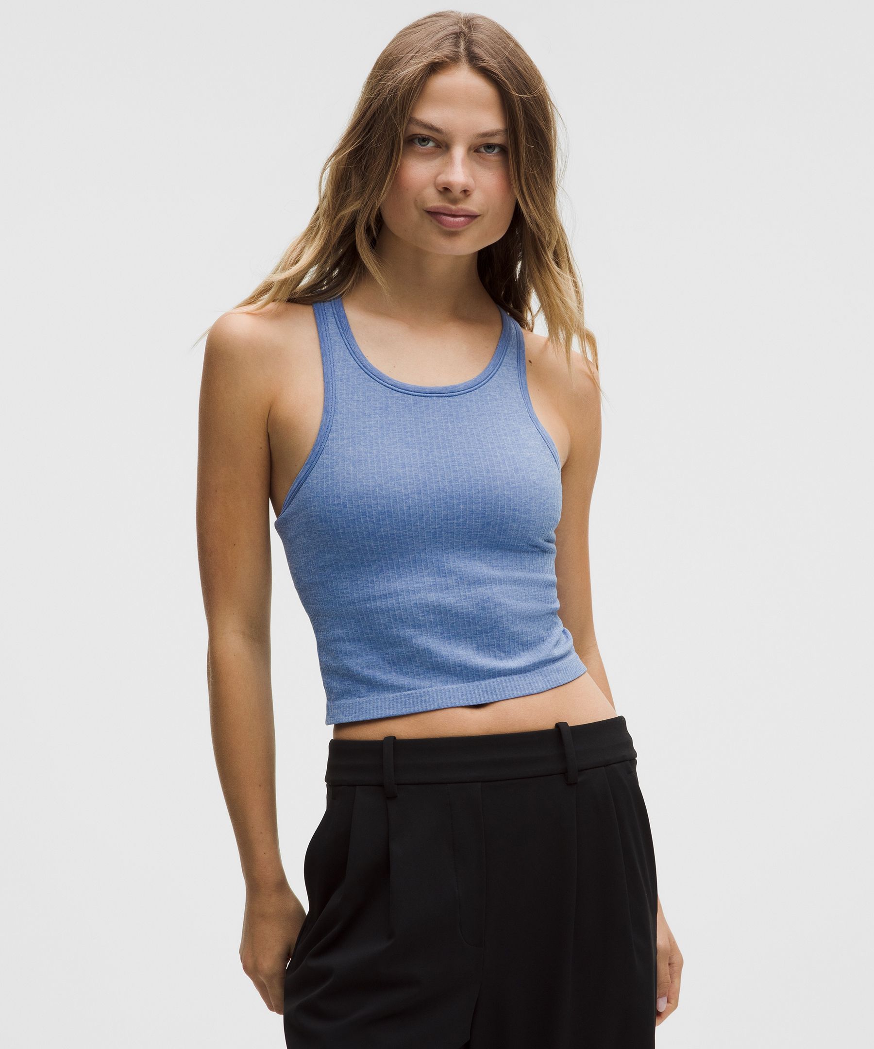 Ebb to Street Cropped Racerback Tank Top 