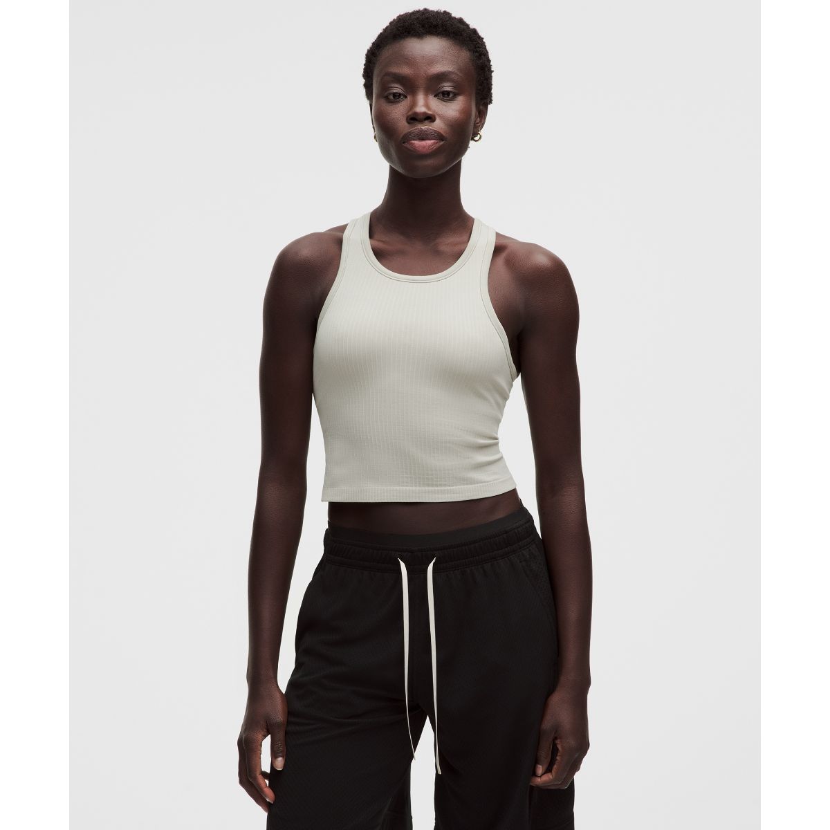 Ebb to Street Cropped Racerback Tank Top Light Support, B/C Cup
