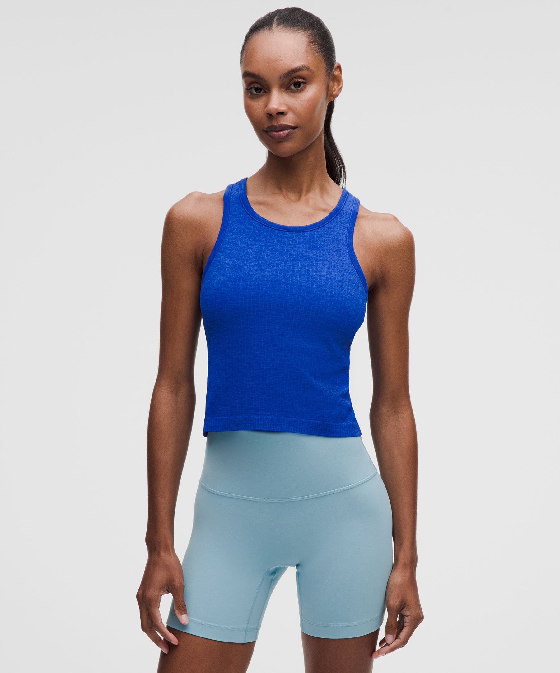 Ebb to Street Cropped Racerback Tank Top *Light Support, B/C Cup