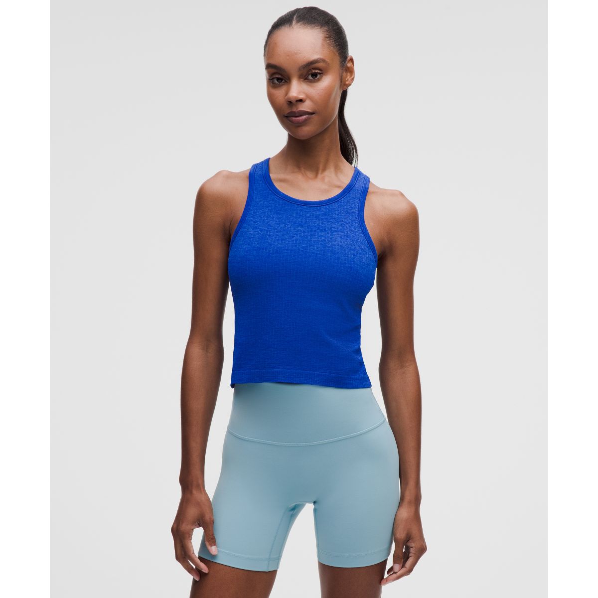 Ebb to Street Cropped Racerback Tank Top Light Support, B/C Cup