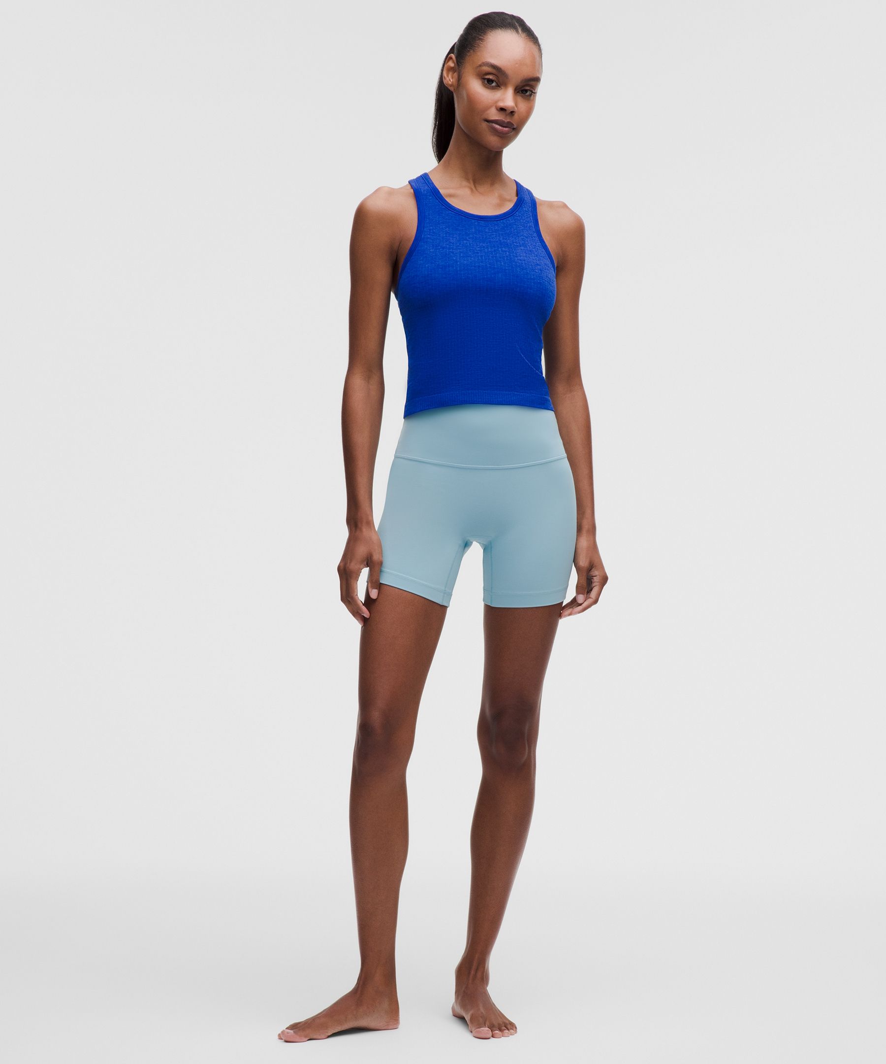 Ebb to Street Cropped Racerback Tank Top *Light Support, B/C Cup