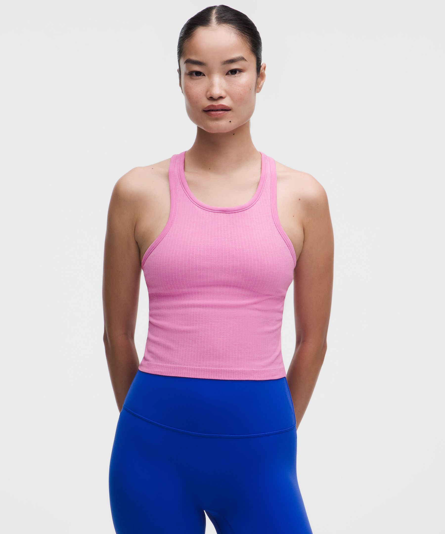 Ebb to Street Cropped Racerback Tank Top *Light Support, B/C Cup