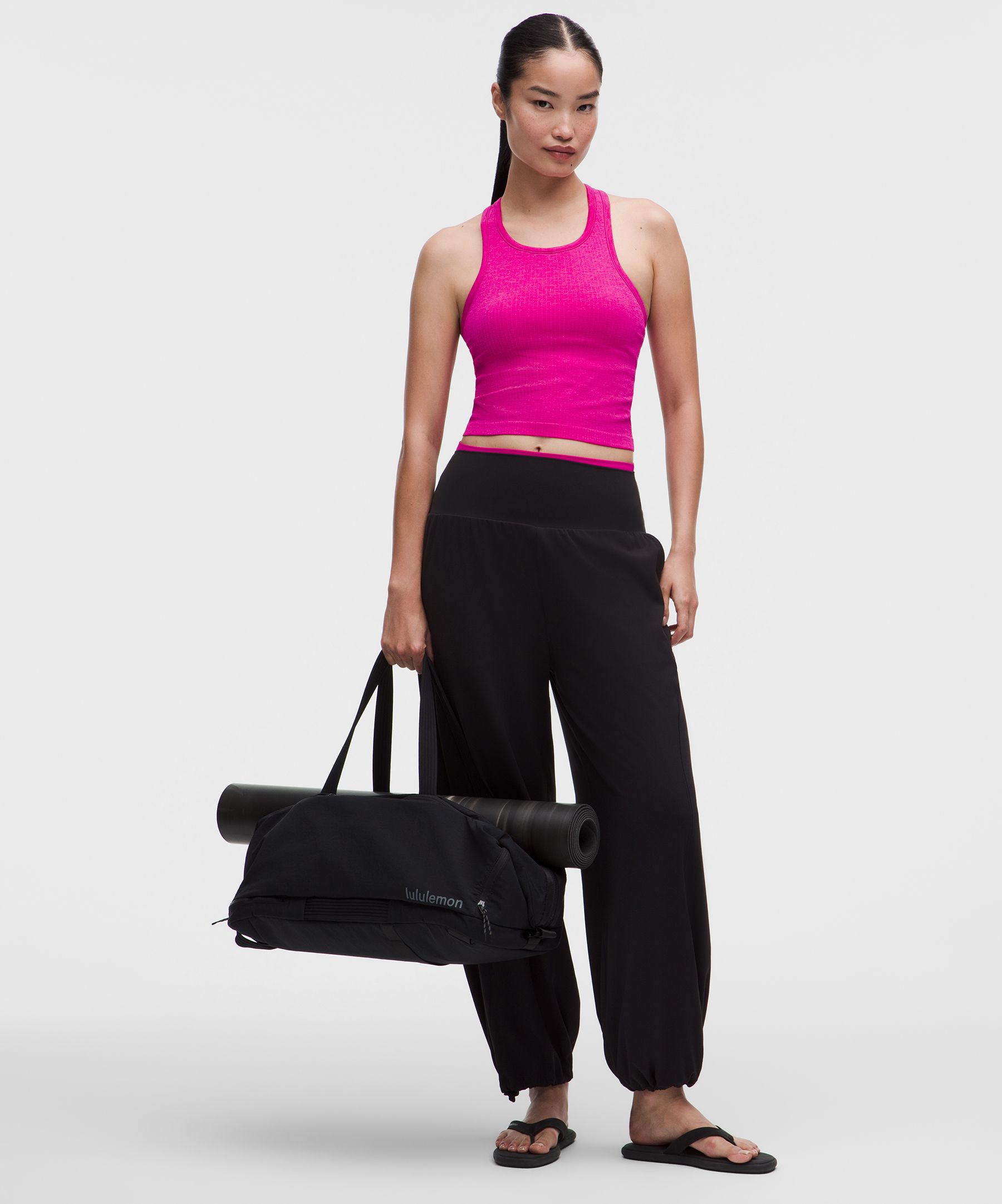 Ebb to Street Cropped Racerback Tank Top *Light Support, B/C Cup