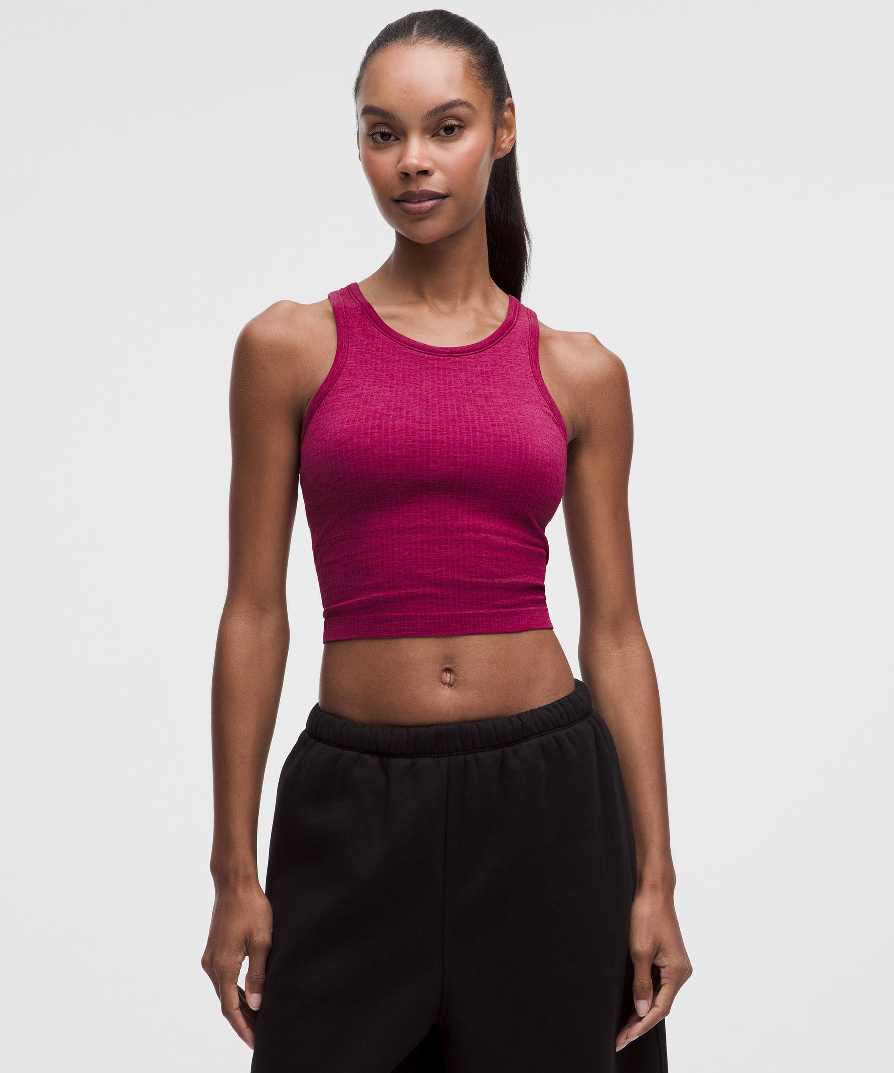 Ebb to Street Cropped Racerback Tank Top *Light Support, B/C Cup