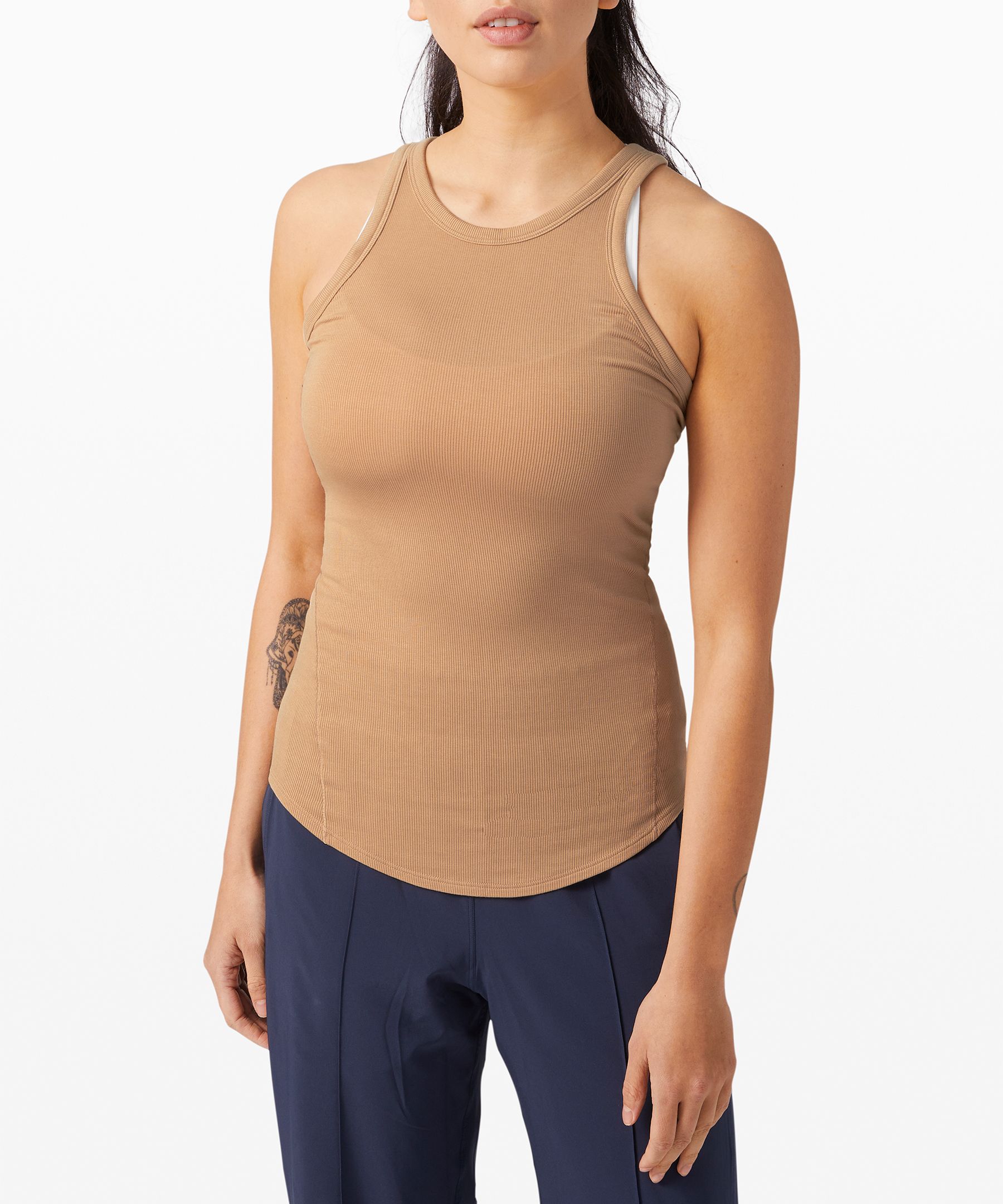 Lululemon Full Day Ahead Tank In Khaki