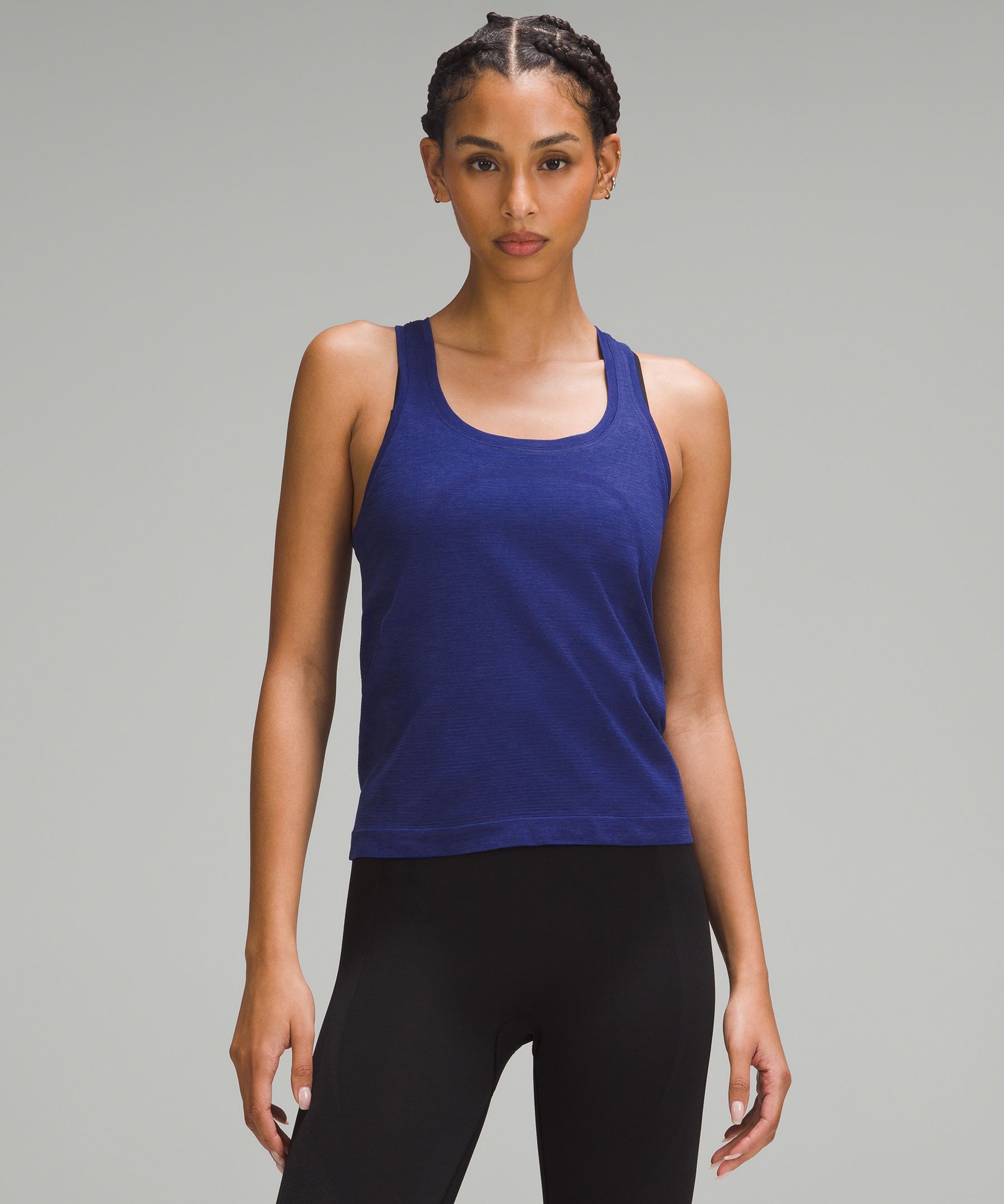 Women's Slim Fit Tank Top - A New Day™ Navy Blue M : Target