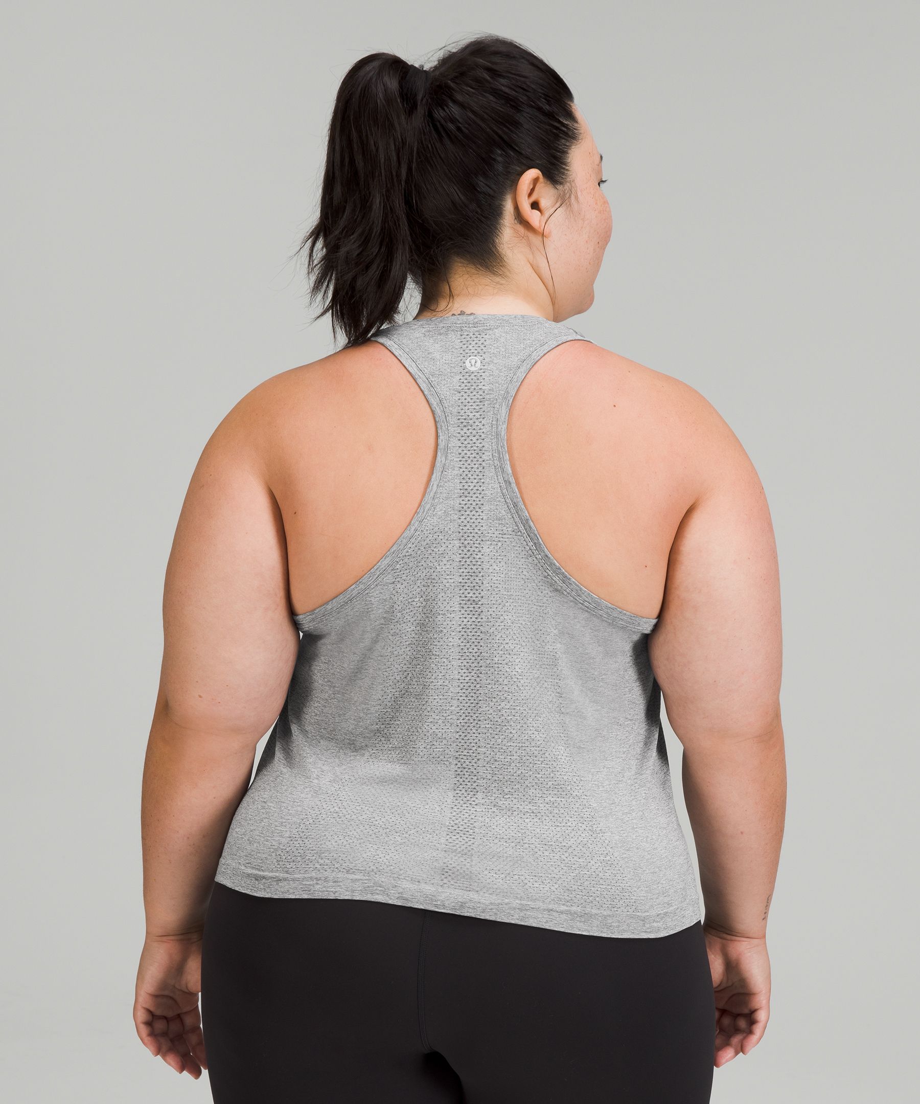 Shop Lululemon Swiftly Tech Racerback Tank Top 2.0 Race Length In Slate/white