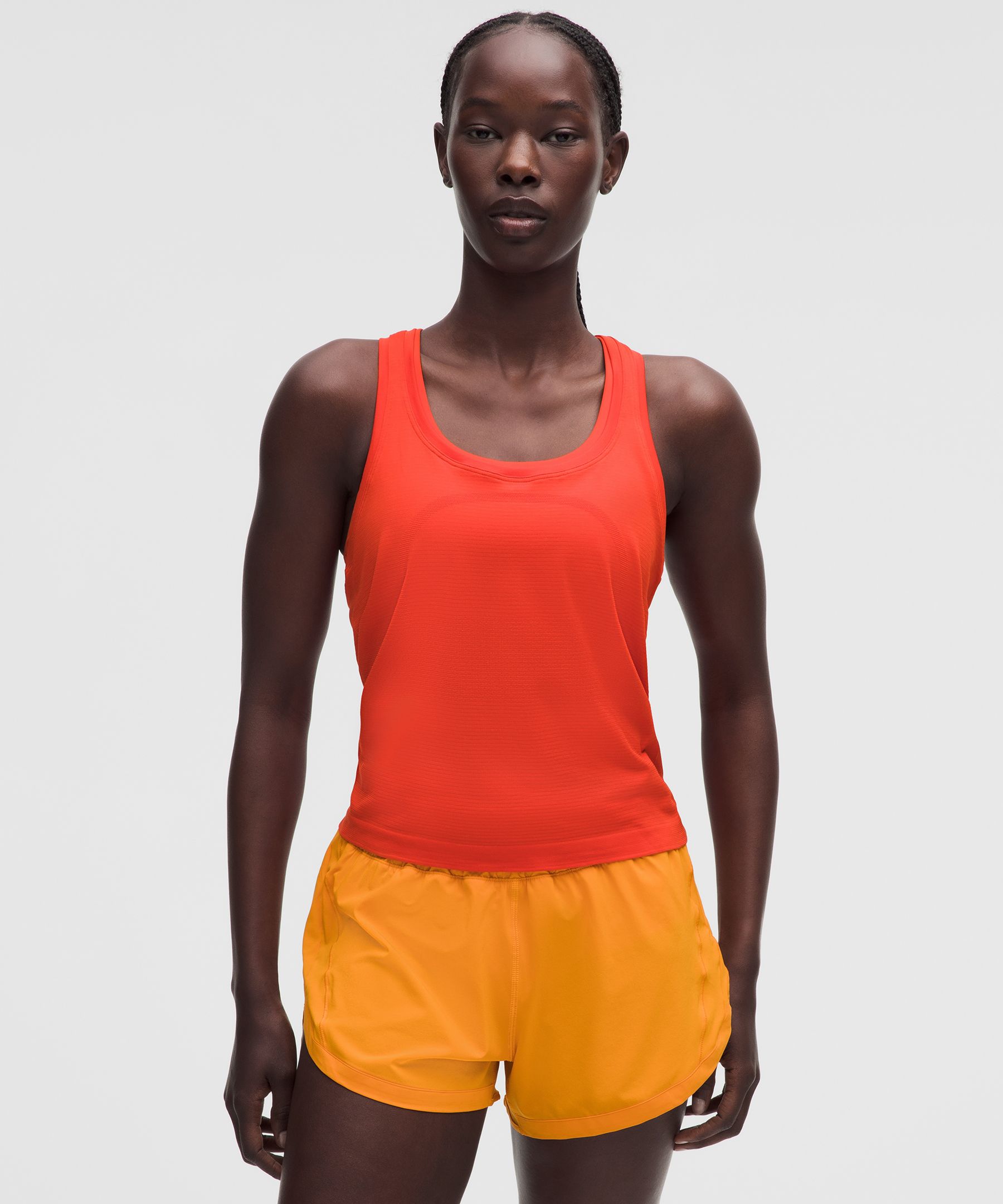 lululemon – Women’s Swiftly Tech Racerback Tank Top 2.0 Waist Length – Color Red – Size 14