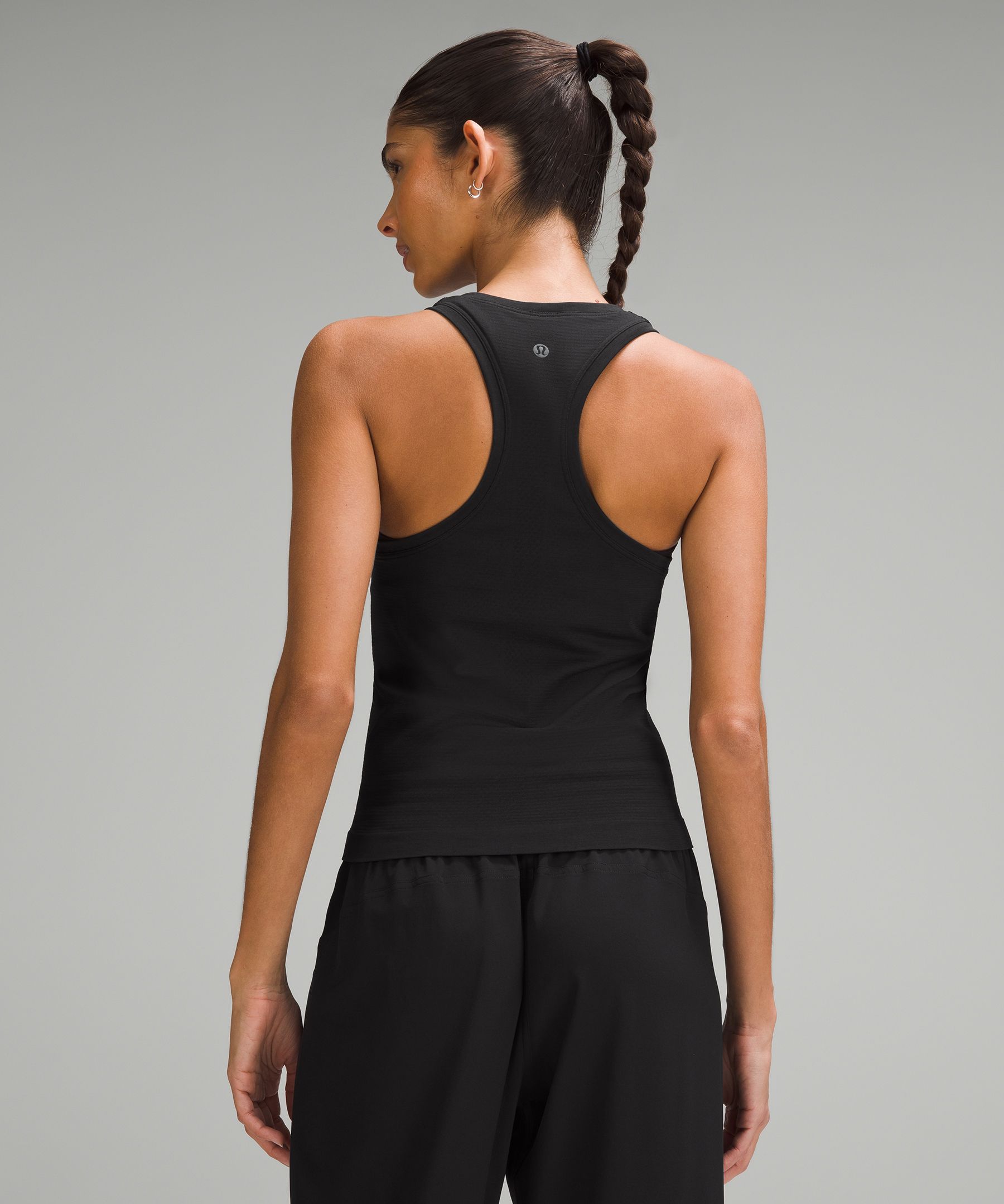 Black V Racer Crop Tank Top – MC Activewear