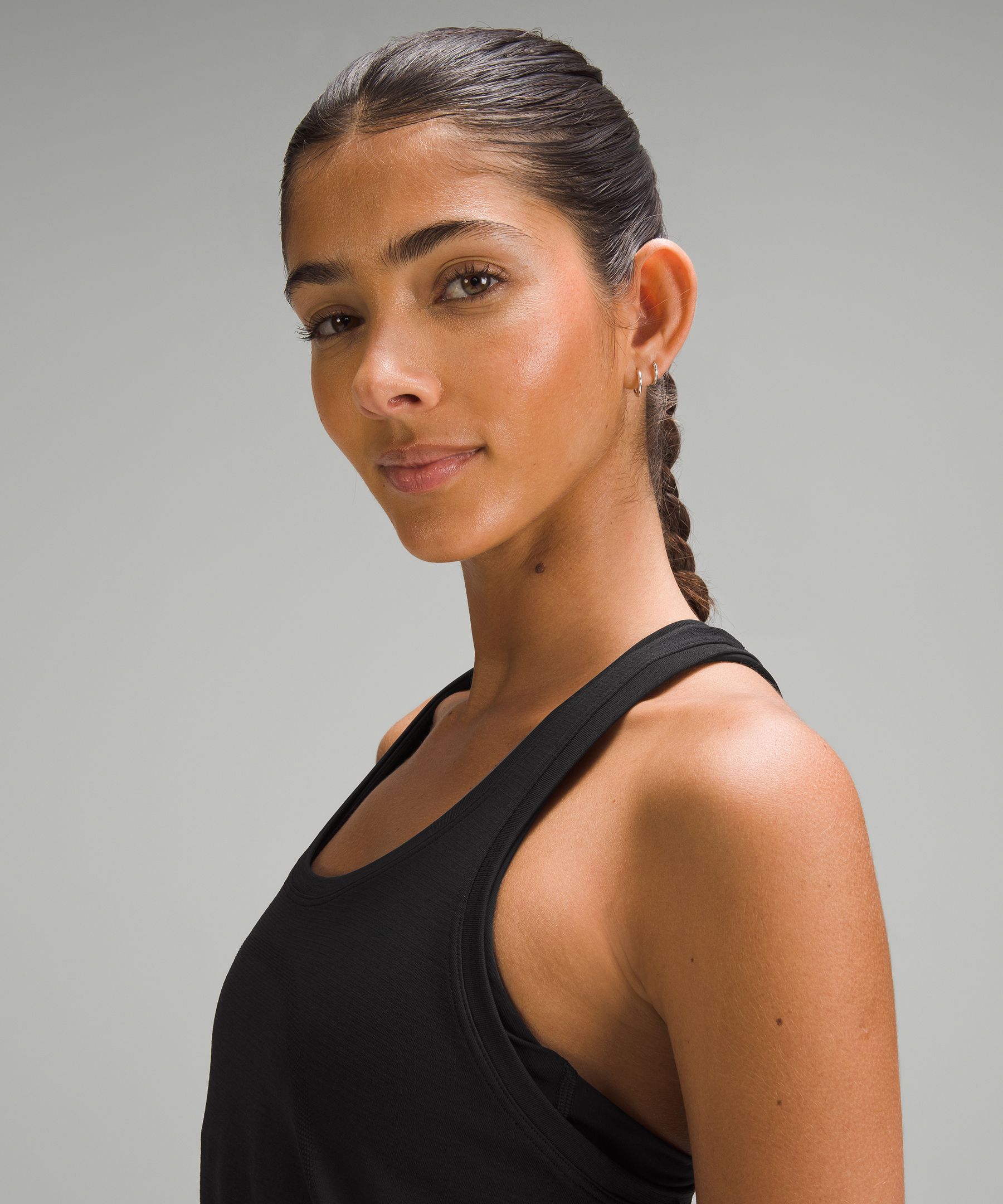 Lululemon Black Racerback Tank Top Womens No Size Mesh Back