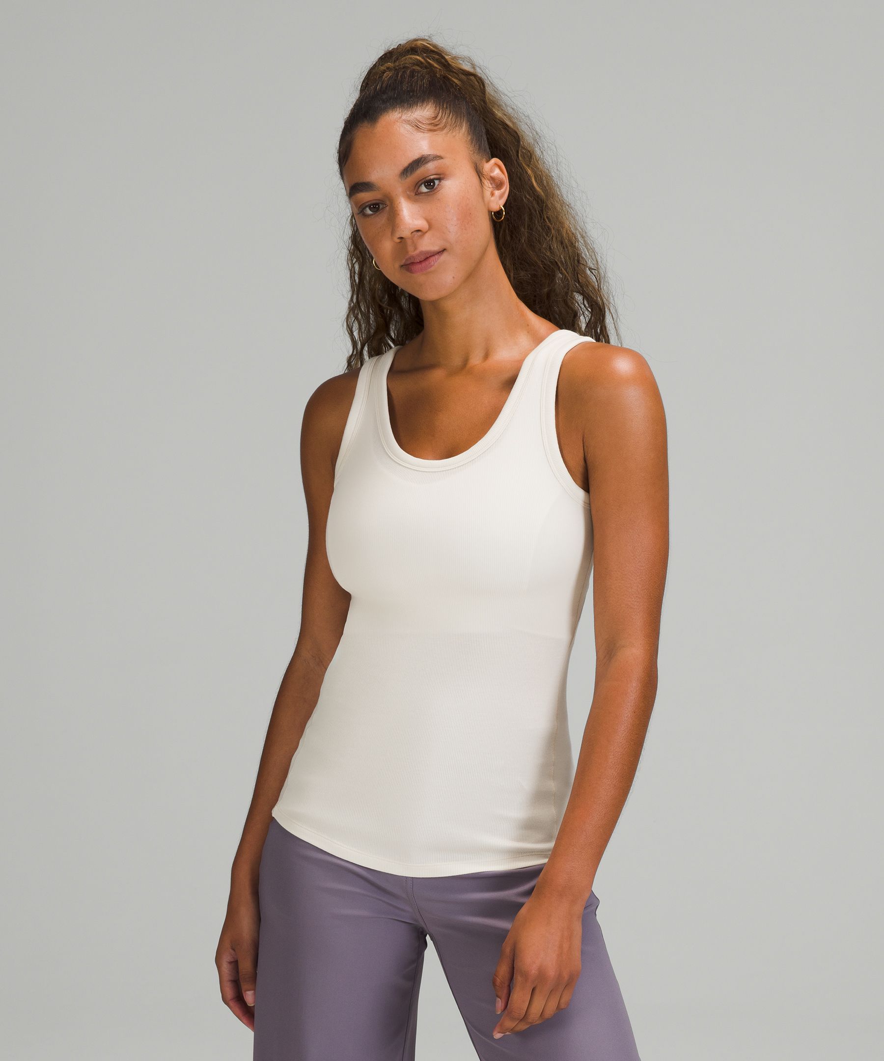 Lululemon Hold Tight Square-Neck Tank Top - Blue Nile - lulu fanatics