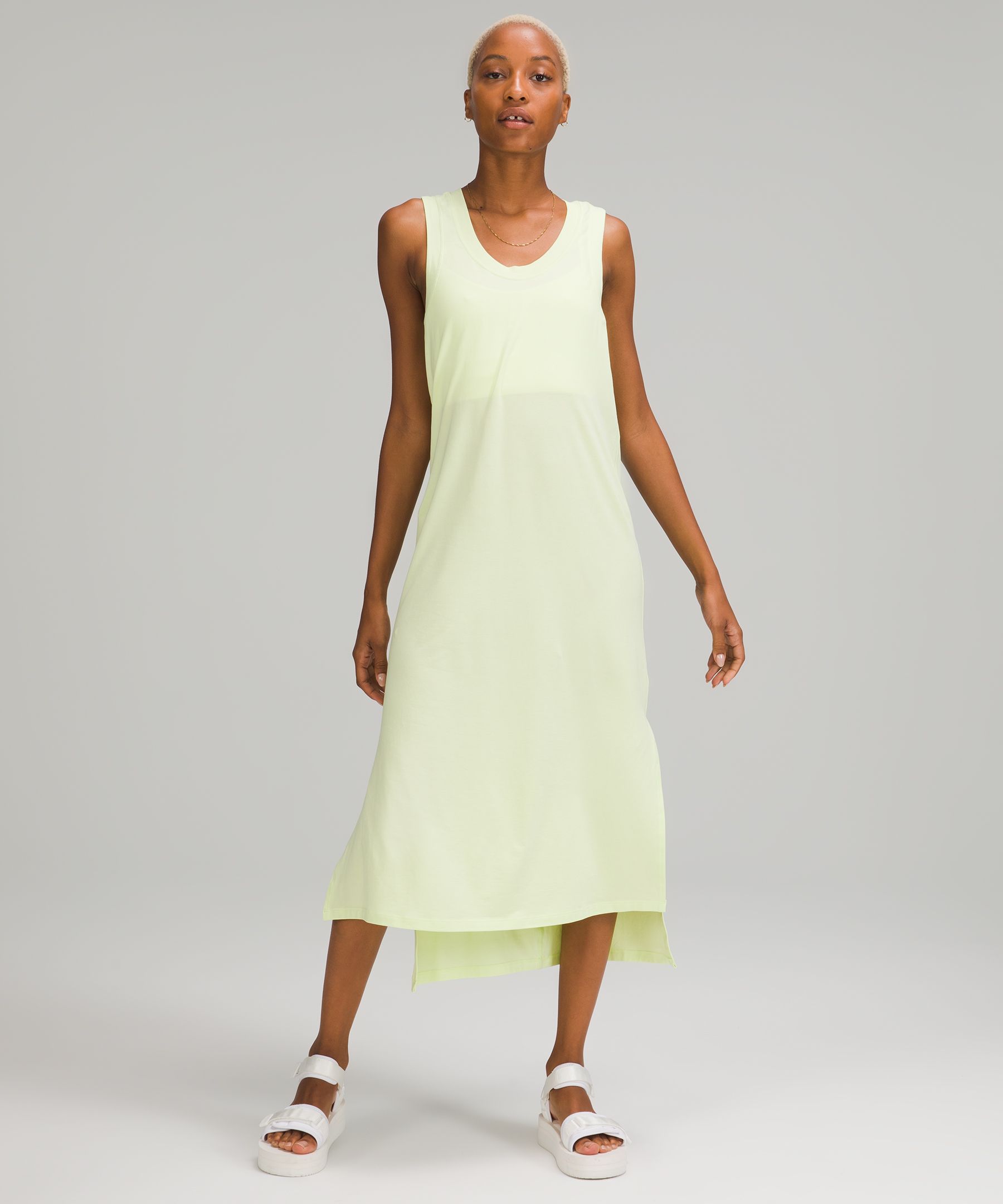 Lululemon All Yours Tank Midi Dress In Crispin Green | ModeSens