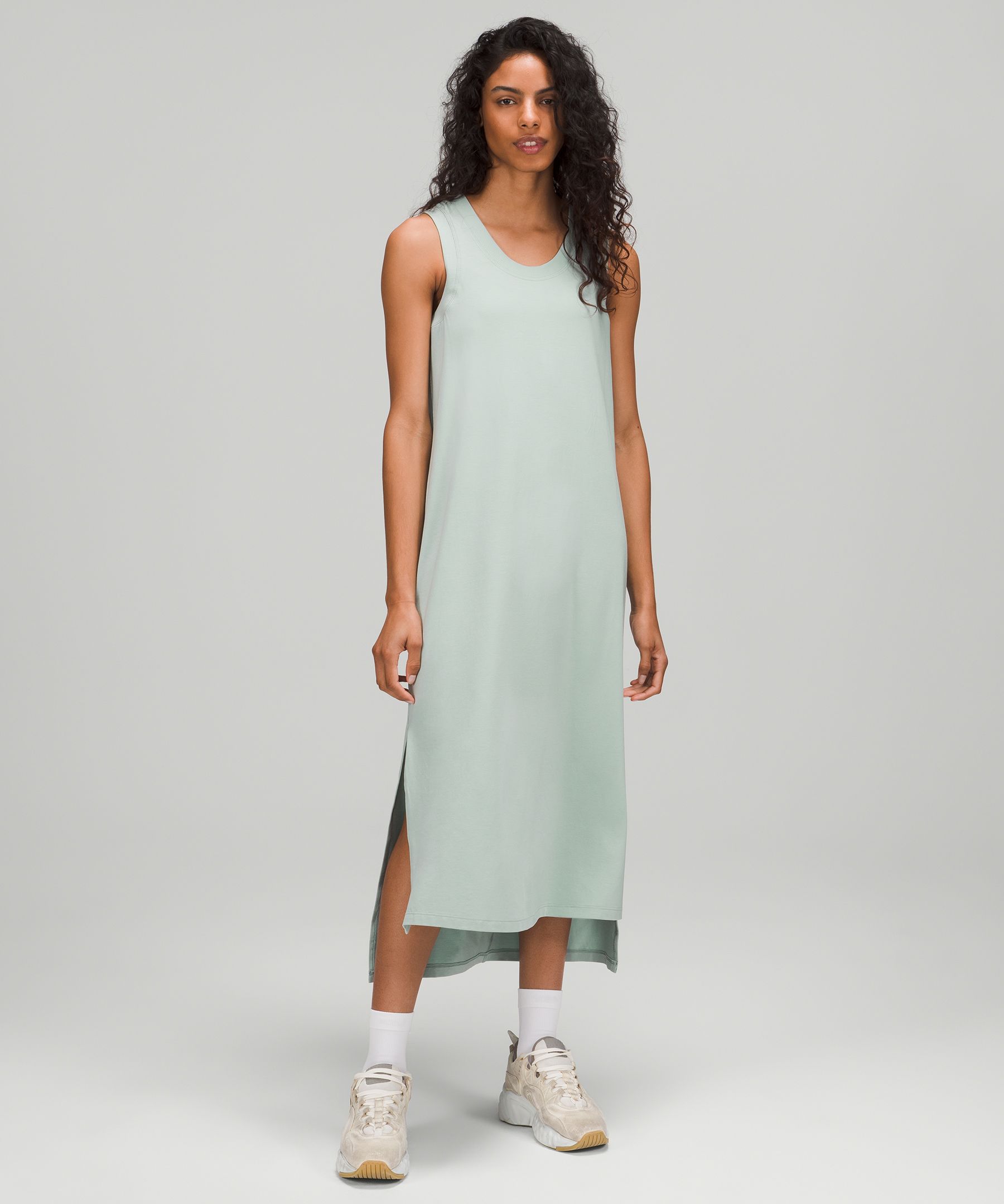 lululemon maxi dress Refresh size 6 Heathered Medium Grey NWT Gray First Release Designed for Casual 2-in-1 Maxi Dress | Women's