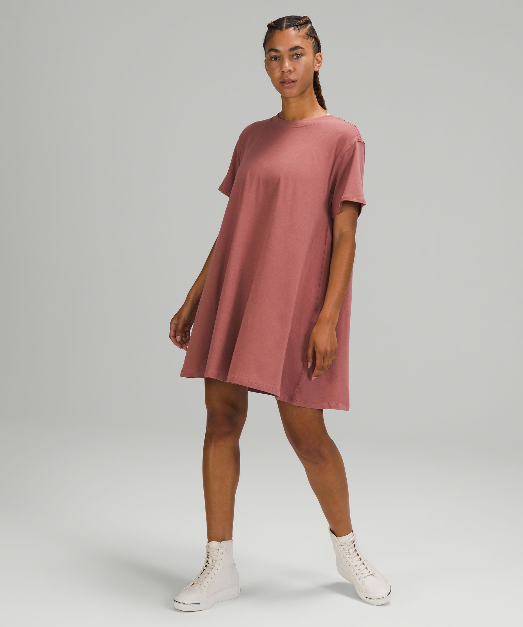 Oversized t shirt dress 2024 red