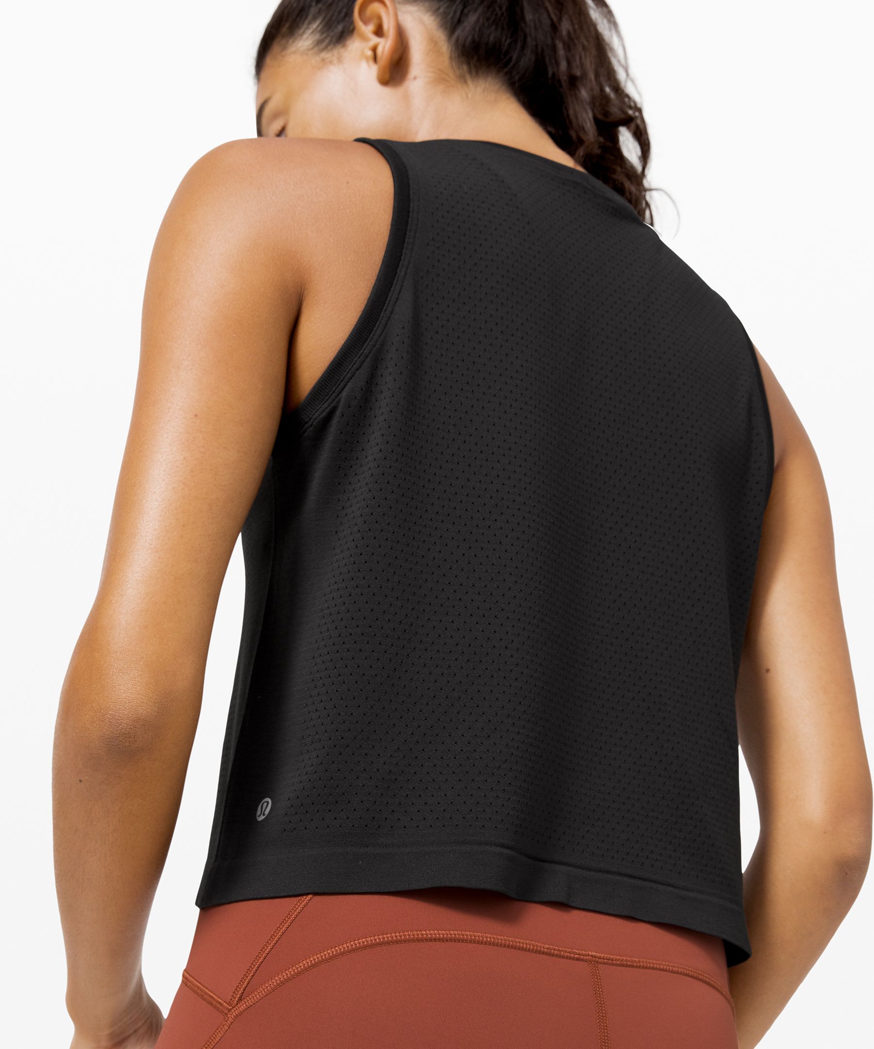 Breathe ON Cropped Racerback Tank Top