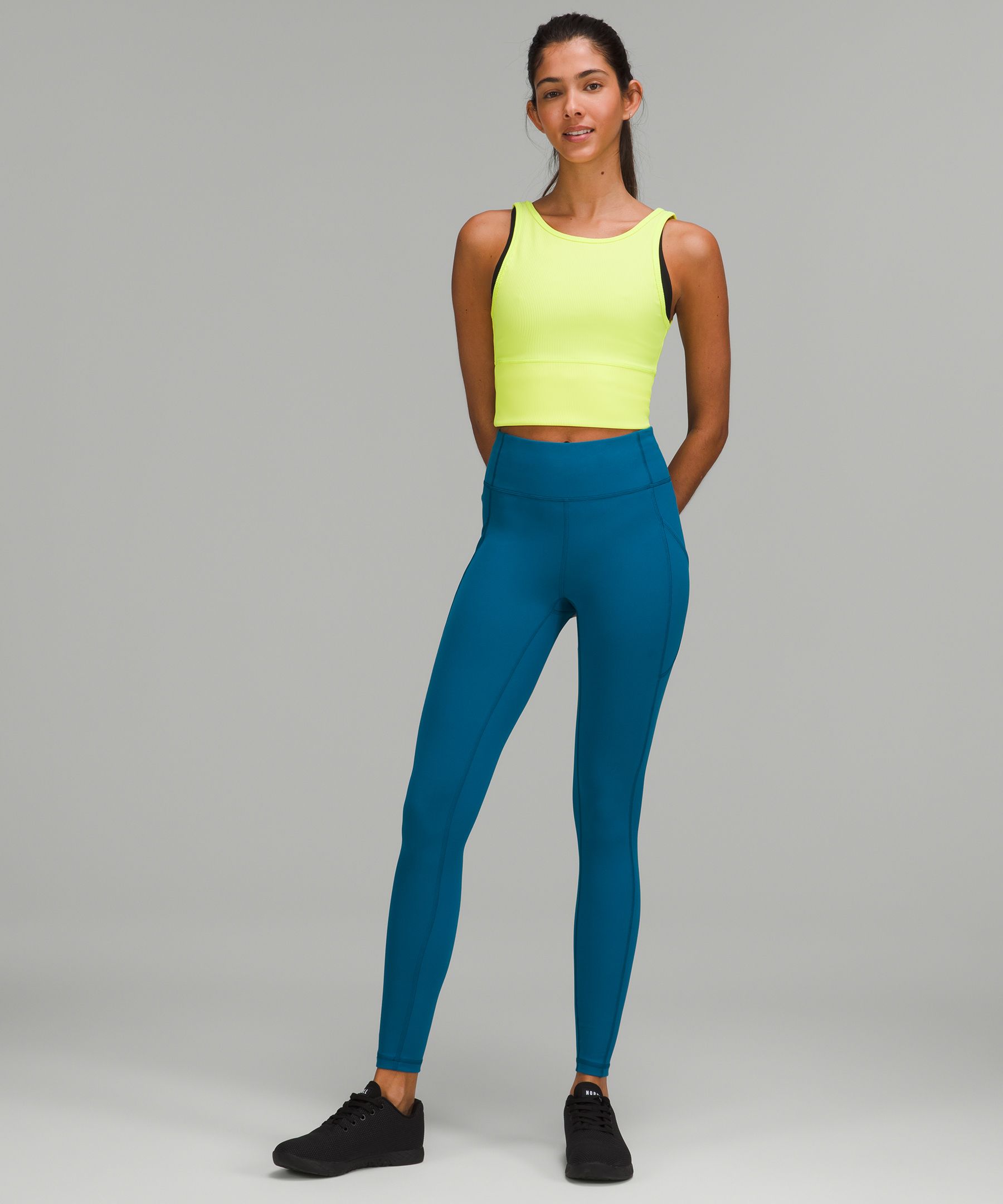 A Sports Bra and Crop Top Hybrid: Lululemon Power Pivot Ribbed Tank Top, Lululemon's Already Ready For 2022 With These 12 Cute New Workout Clothes