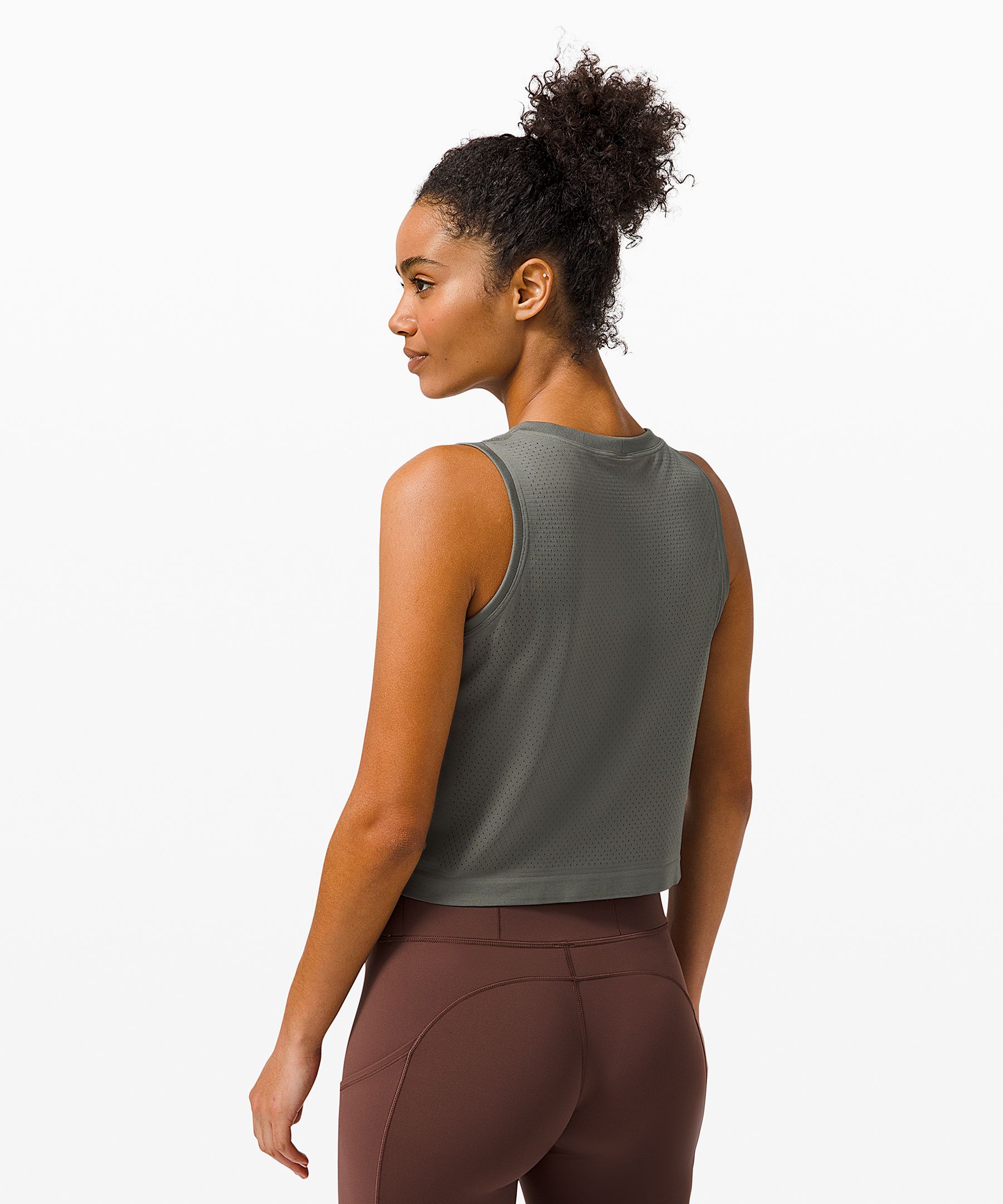 Swiftly Breathe Relaxed-Fit Crop Tank Top