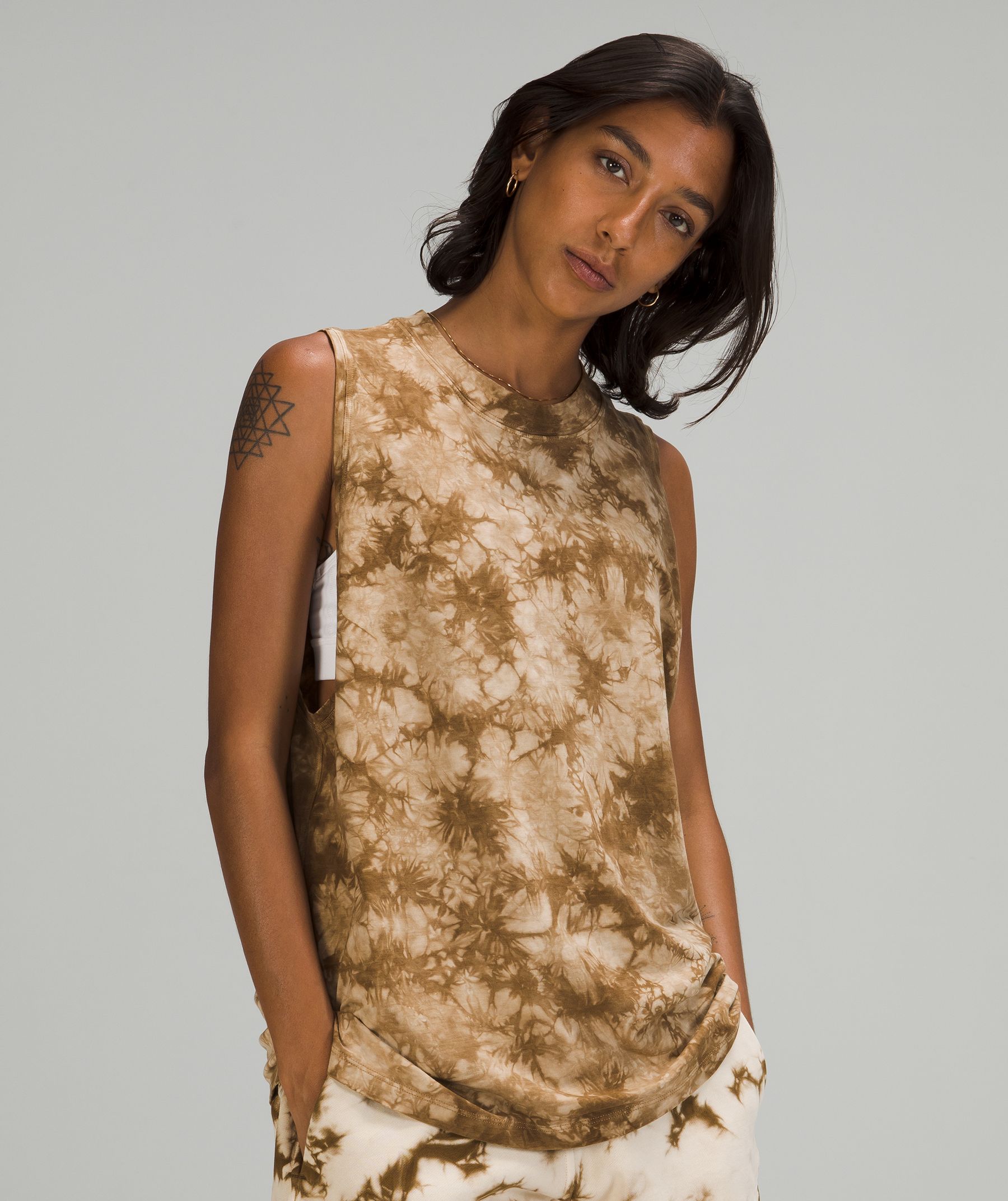 All Yours Tank Top Earth Dye