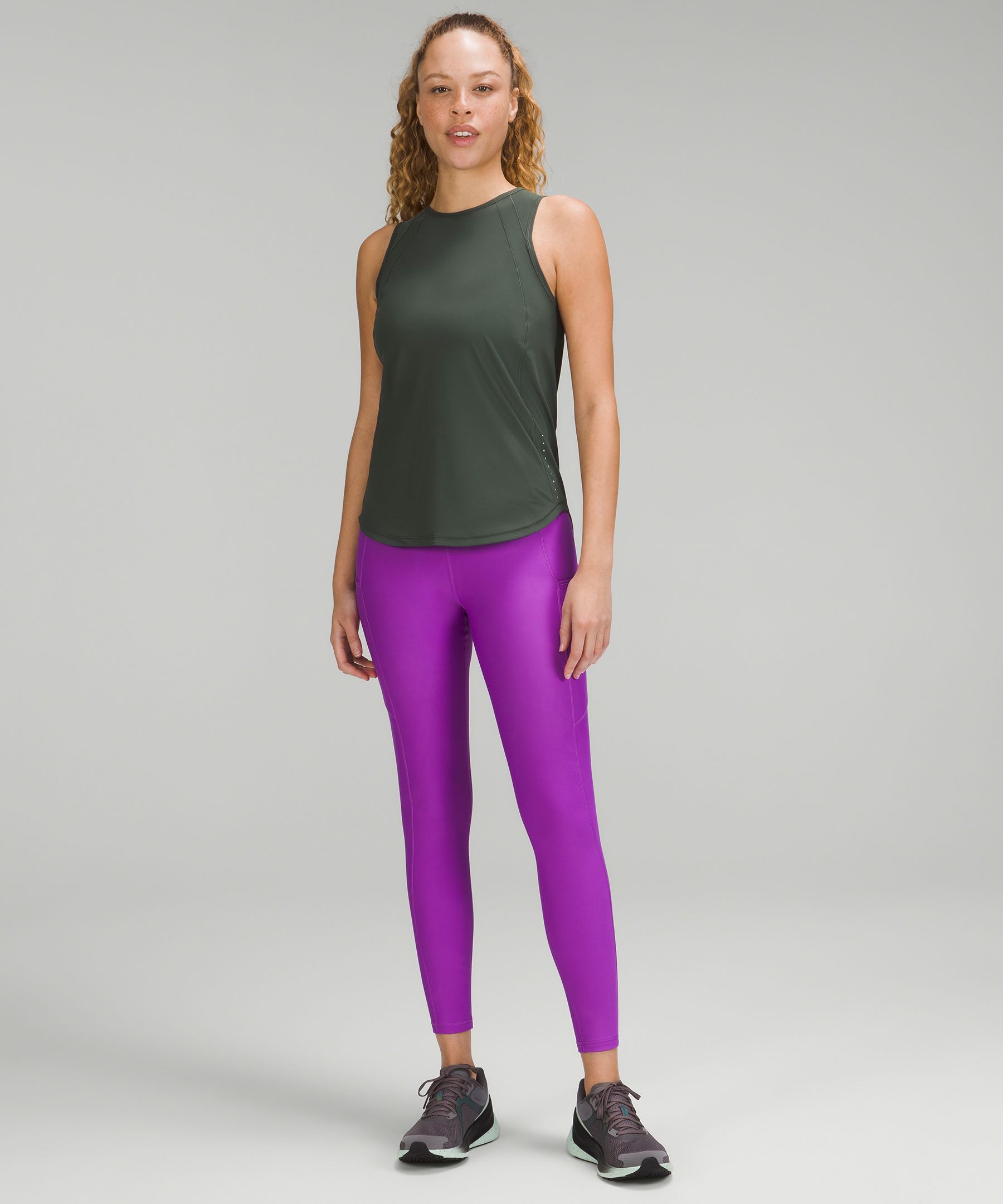 Sculpt Tank Top *Back Vent, Moonlit Magenta