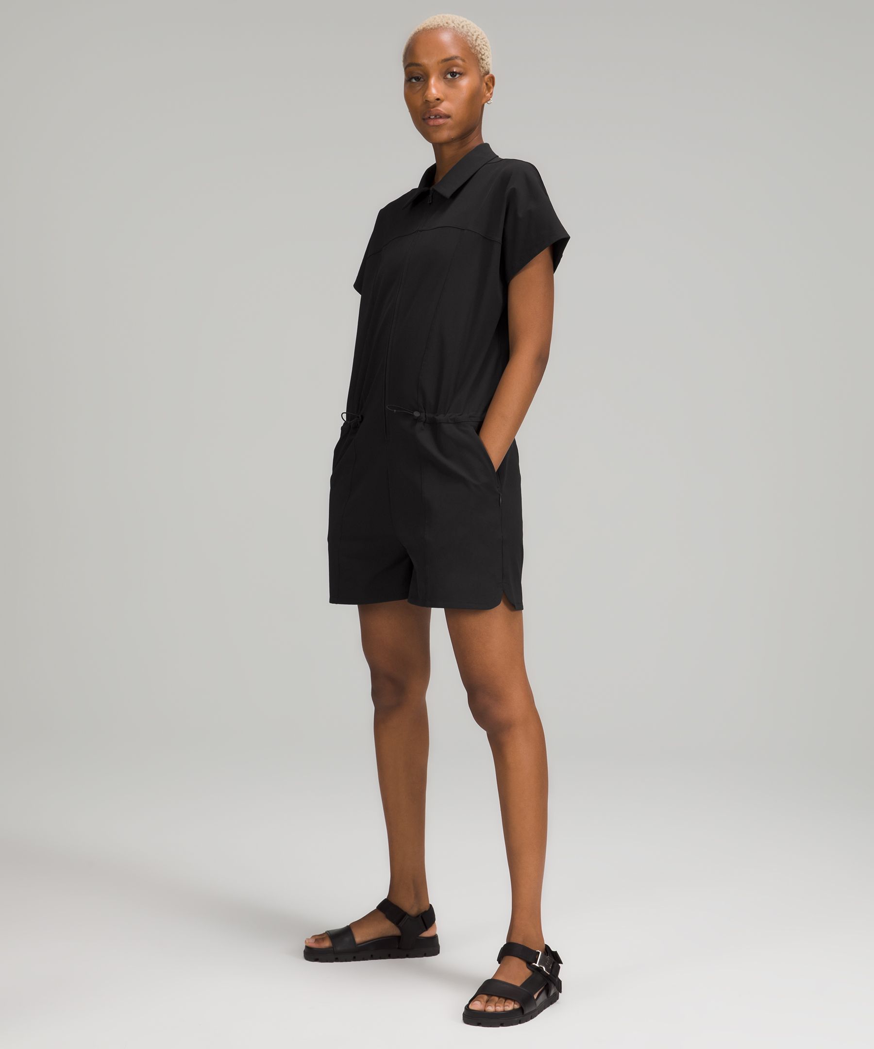 Took a chance with this one and I'm obsessed! Stretch Rib Pocketed Romper  (0) : r/lululemon