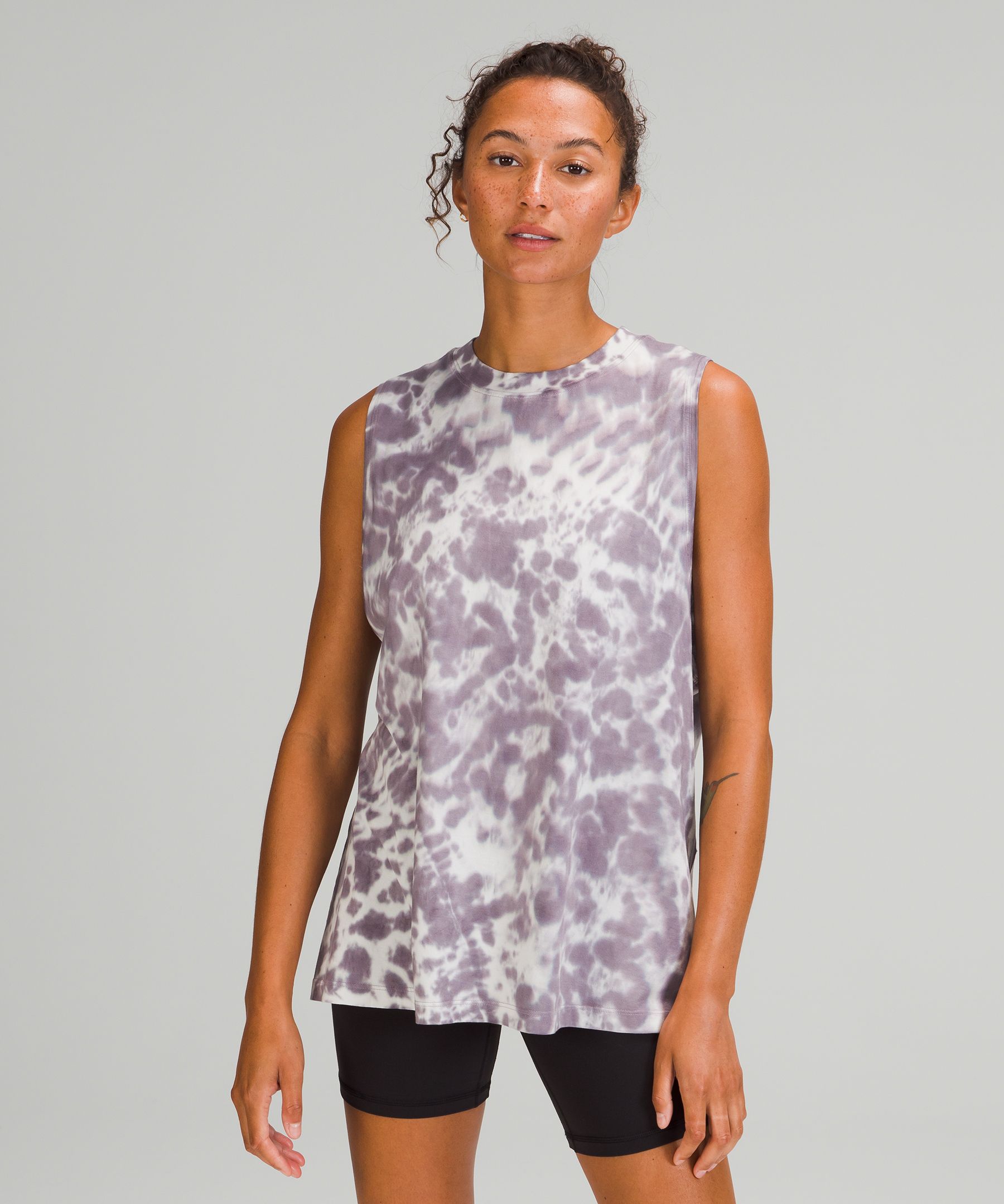 Lululemon All Yours Tank Top In Marmoleado Tie Dye Starlight Dusky Lavender