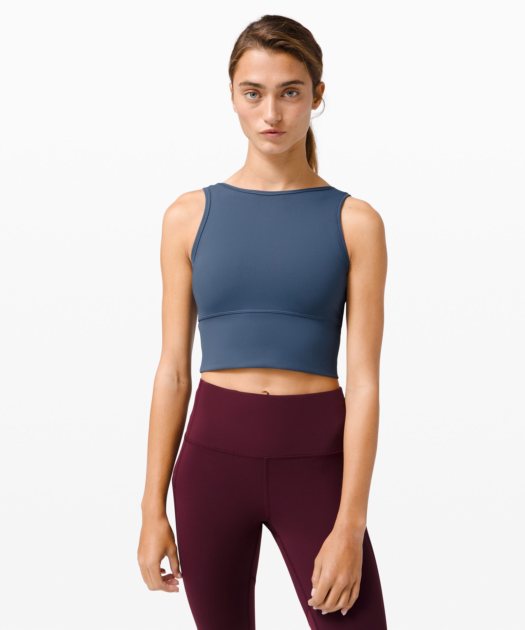 Lululemon Power Pivot Tank *everlux In Navy