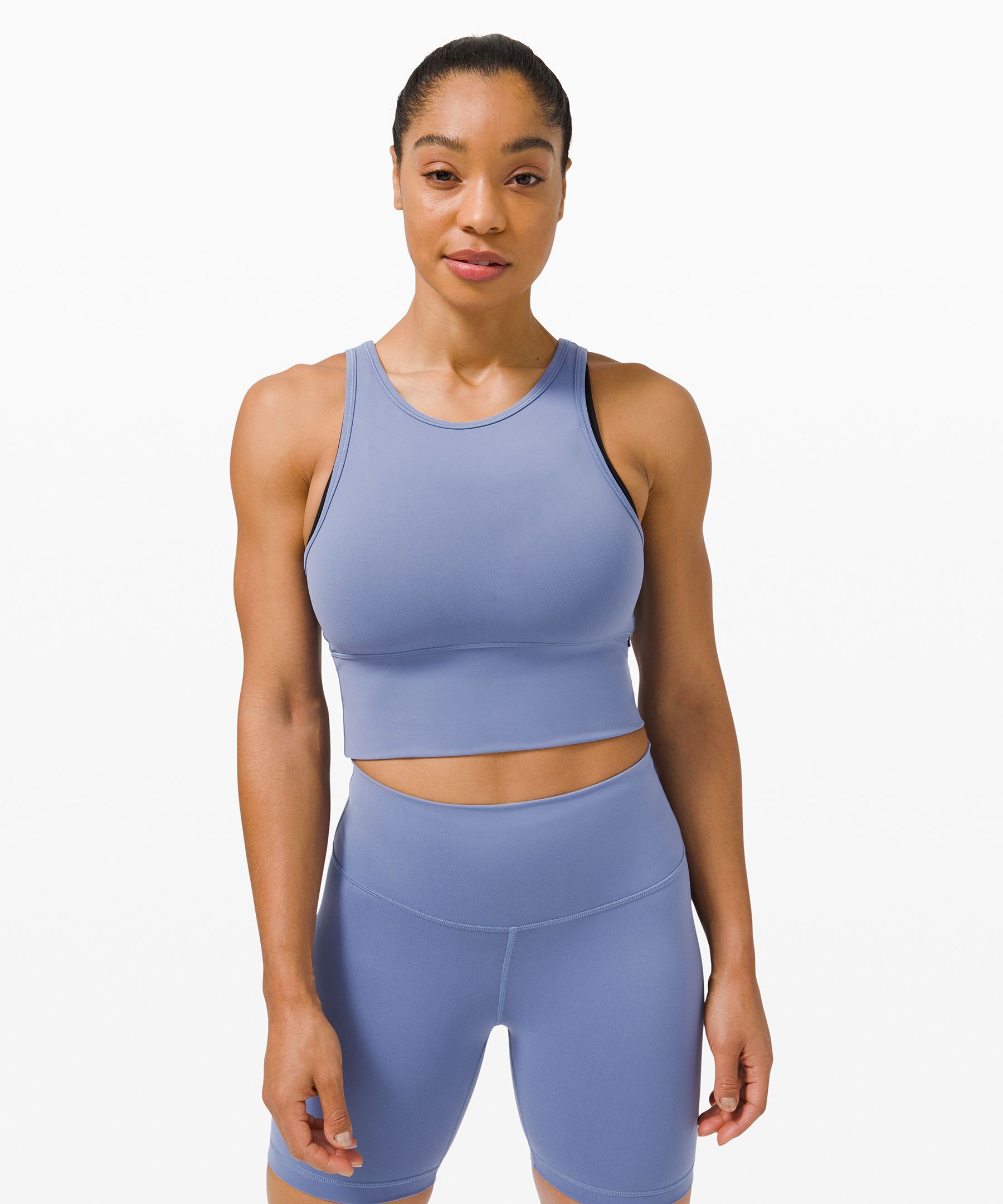 Lululemon Power Pivot Tank *everlux In Blue