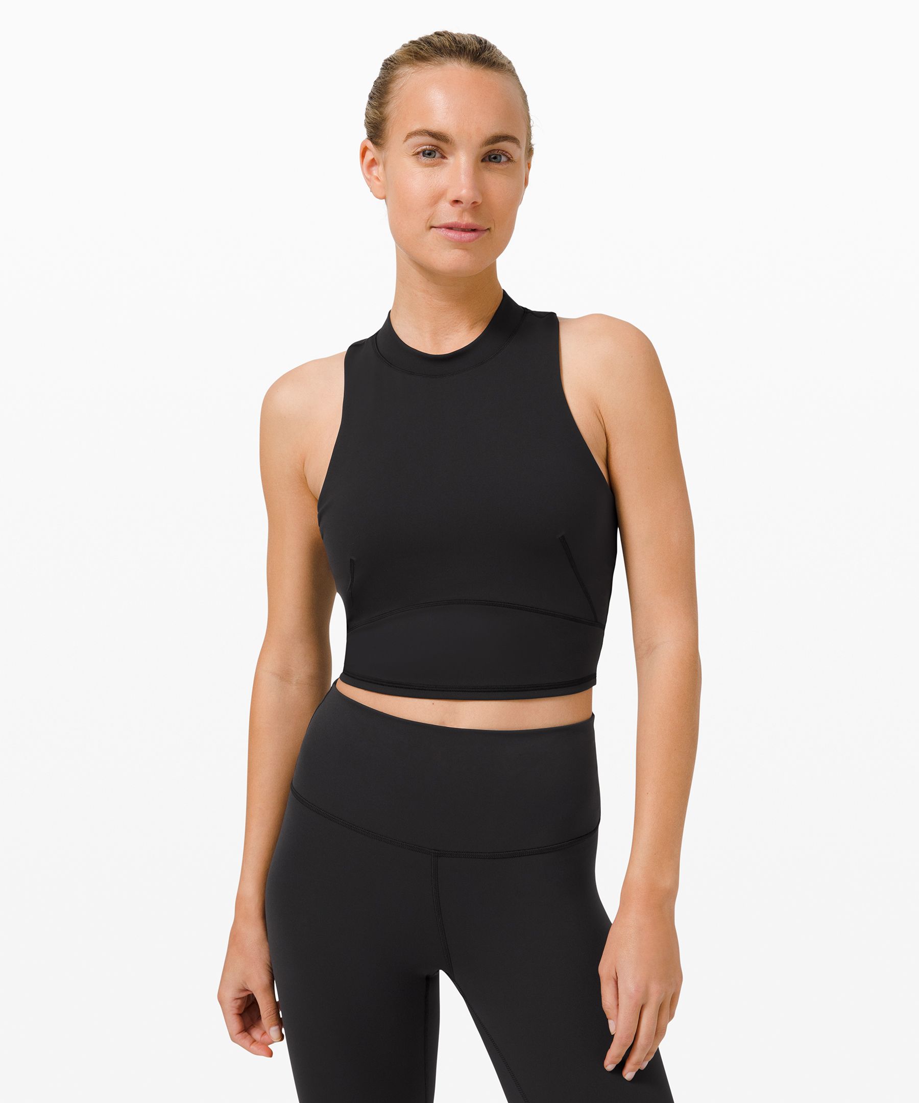 Took new gear for a little run! 🏃🏼‍♀️ Everlux & mesh crop 23” (4), rest  less cropped 1/2 zip (4) - review and sweat pic on everlux 💦😅 : r/ lululemon