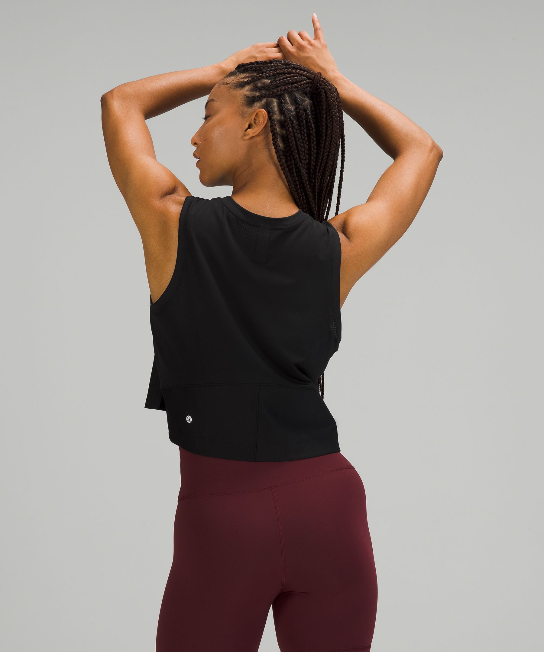 Mesh Back Cropped Train Tank Top | lululemon 香港特別行政區