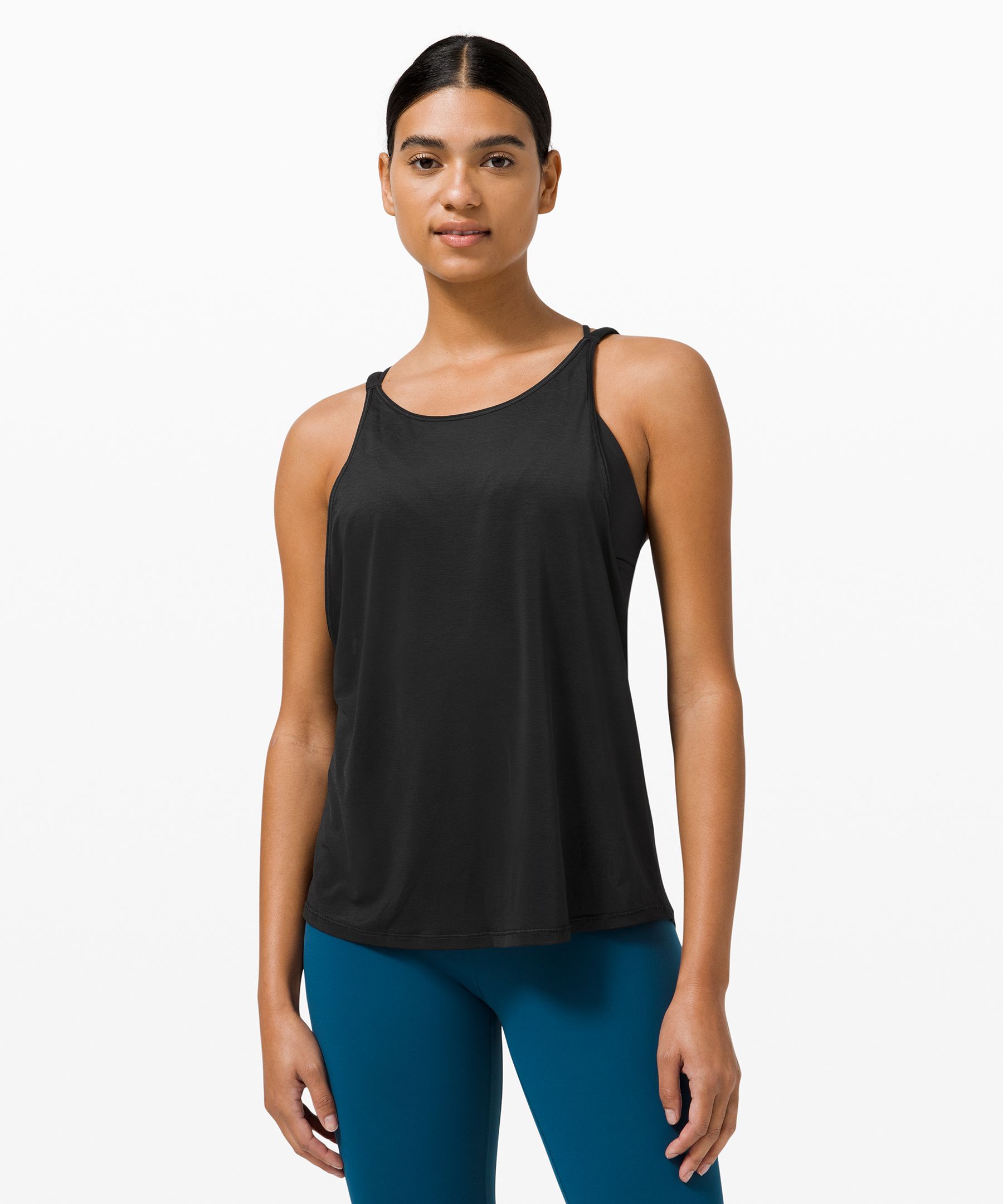 lululemon - Open back with a twist. This 2-in-1 tank and bra combo