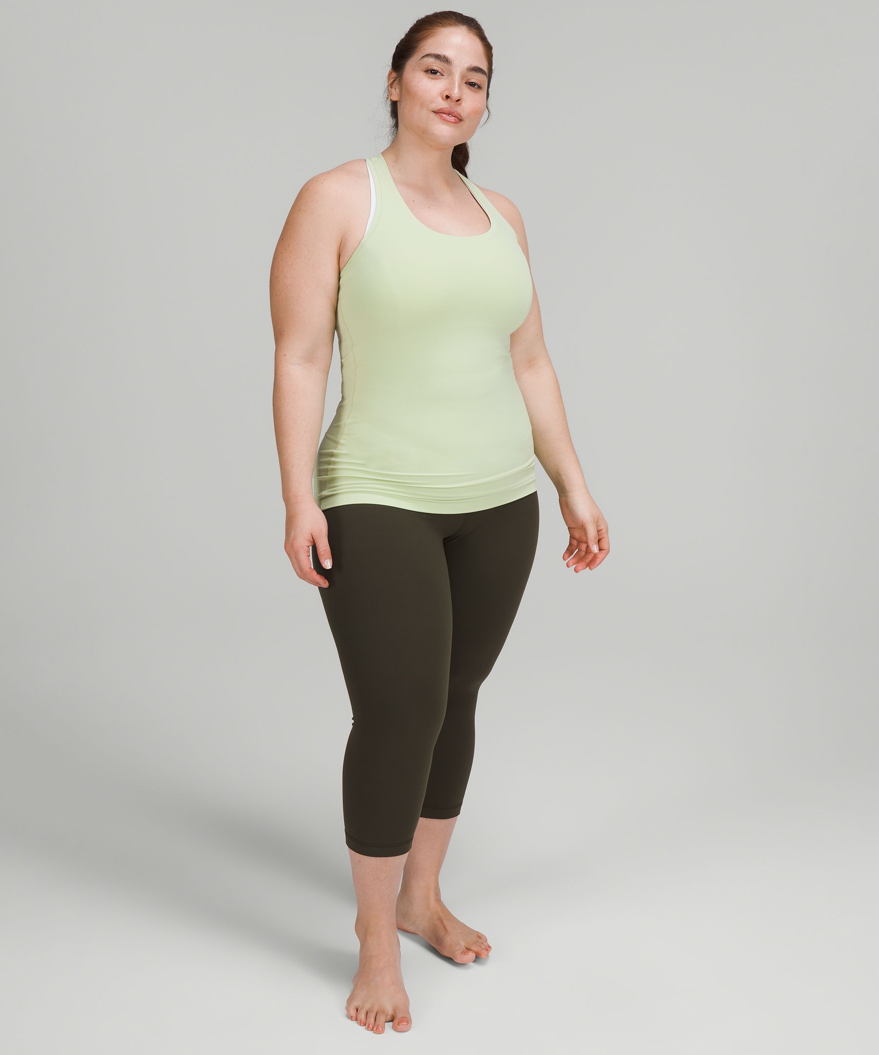 Lululemon Cool Racerback Tank Top Nulu In Creamy Mint