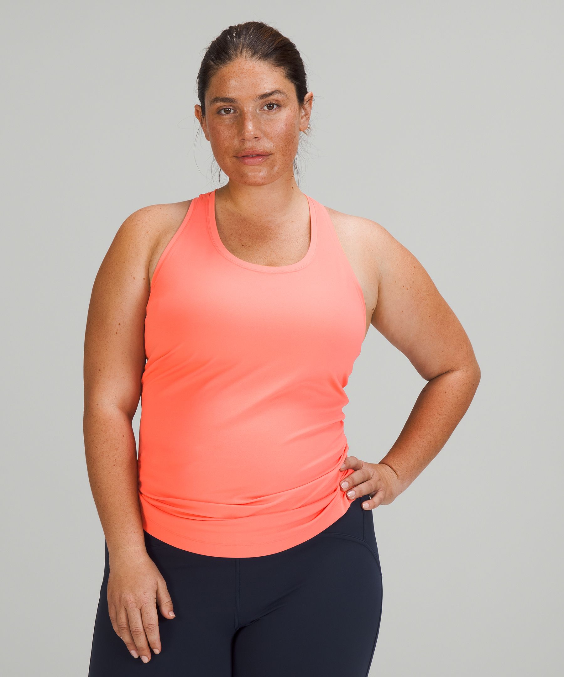 Lululemon Cool Racerback Tank Top Nulu In Raspberry Cream