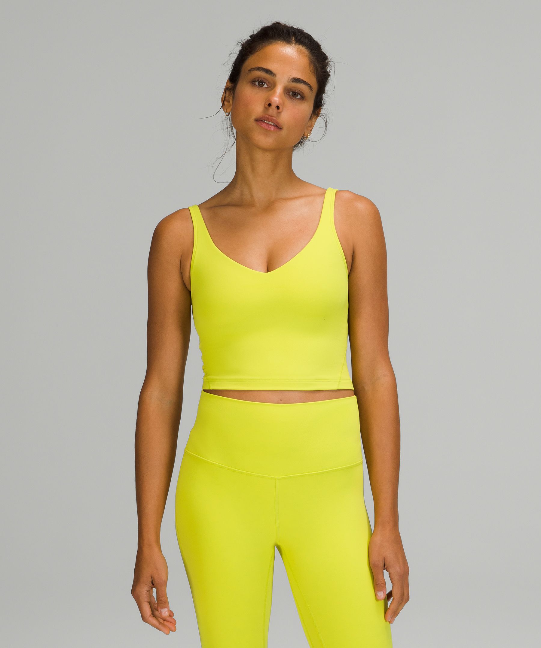 Lululemon Align™ Cropped Tank Top In Yellow Serpentine