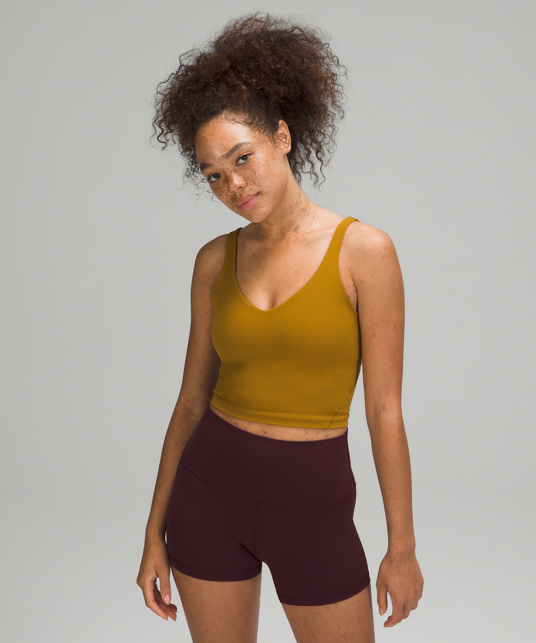 Lululemon Align™ Cropped Tank Top In Gold Spice