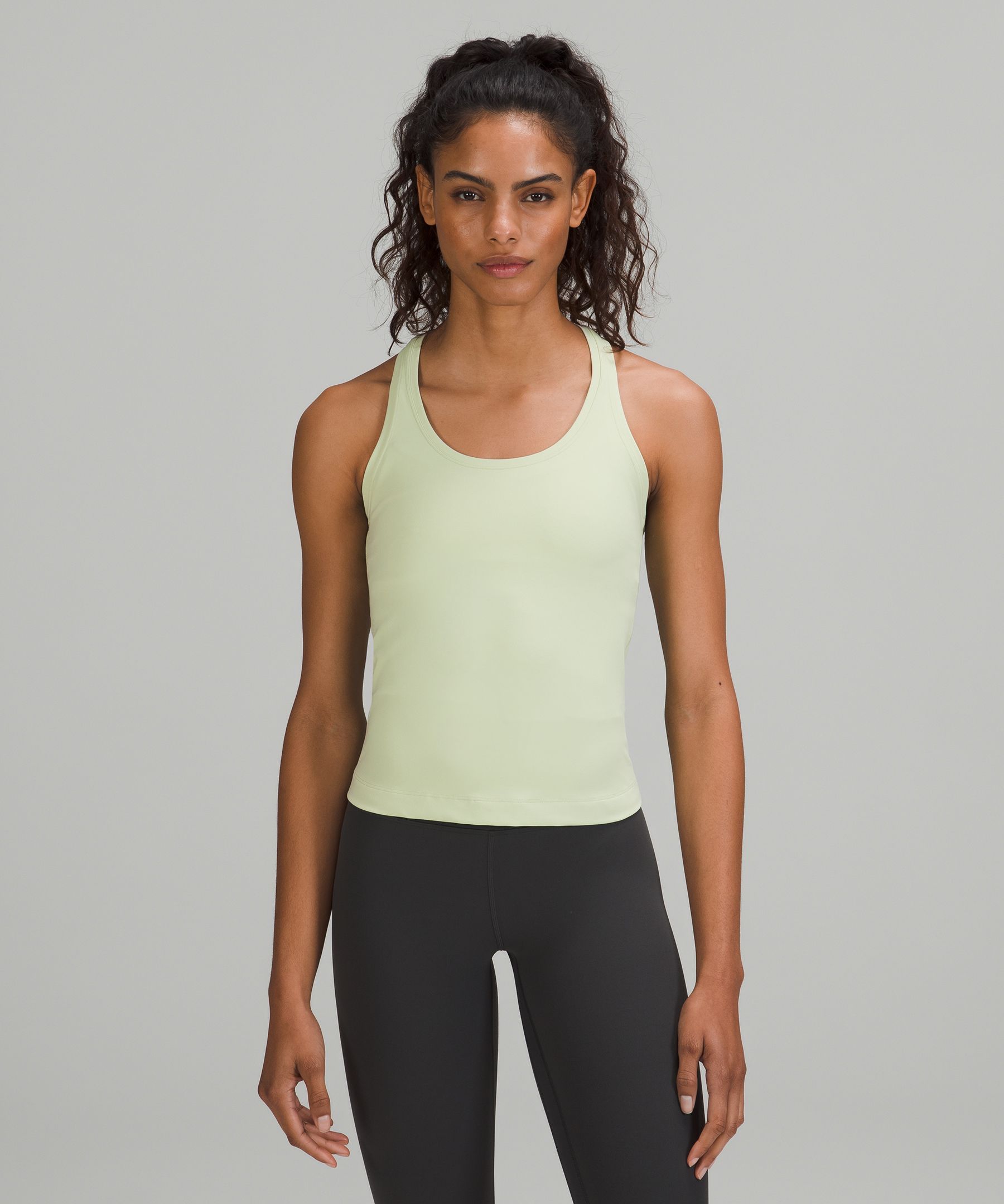 Lululemon Cool Racerback Short Tank Top Nulu In Creamy Mint